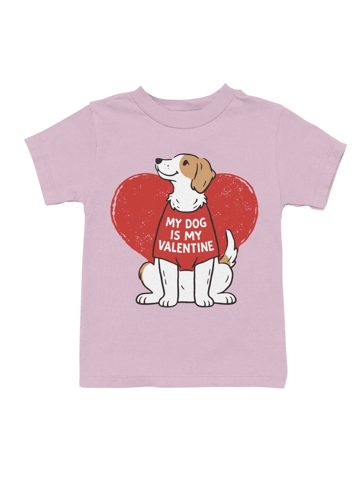 My Dog Is My Valentine Design Youth's T-Shirt
