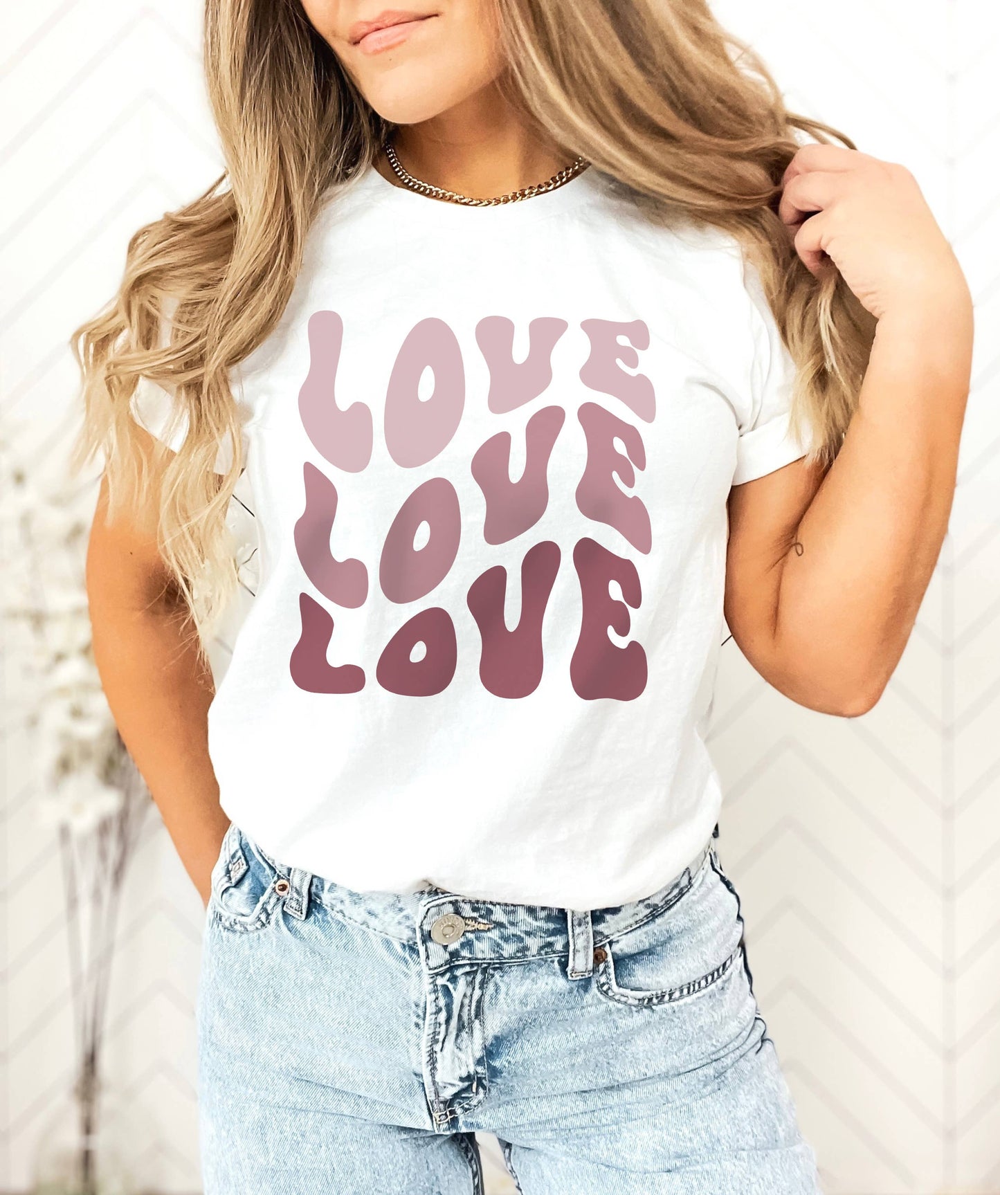 Love Love Love Tee | Valentine's Day | Sizes XS-2XL
