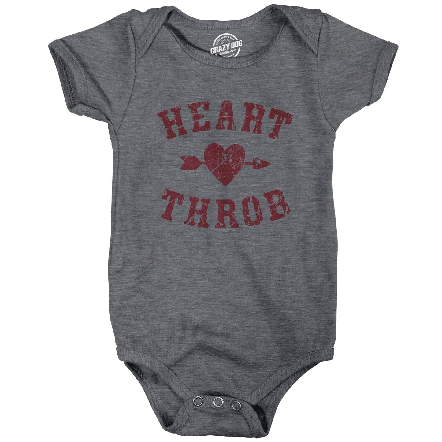 Heart Throb Baby Bodysuit Valentine's Day Graphic Tee Infant