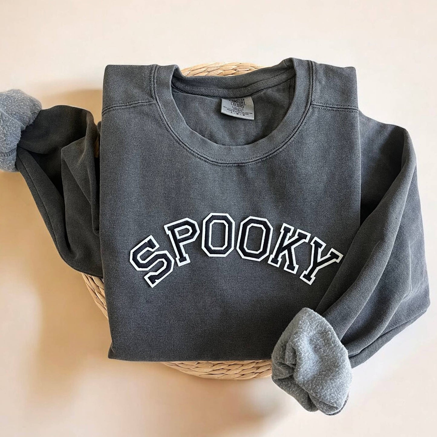 Comfort ColorsĀ® Spooky Sweatshirt, Halloween Sweatshirt