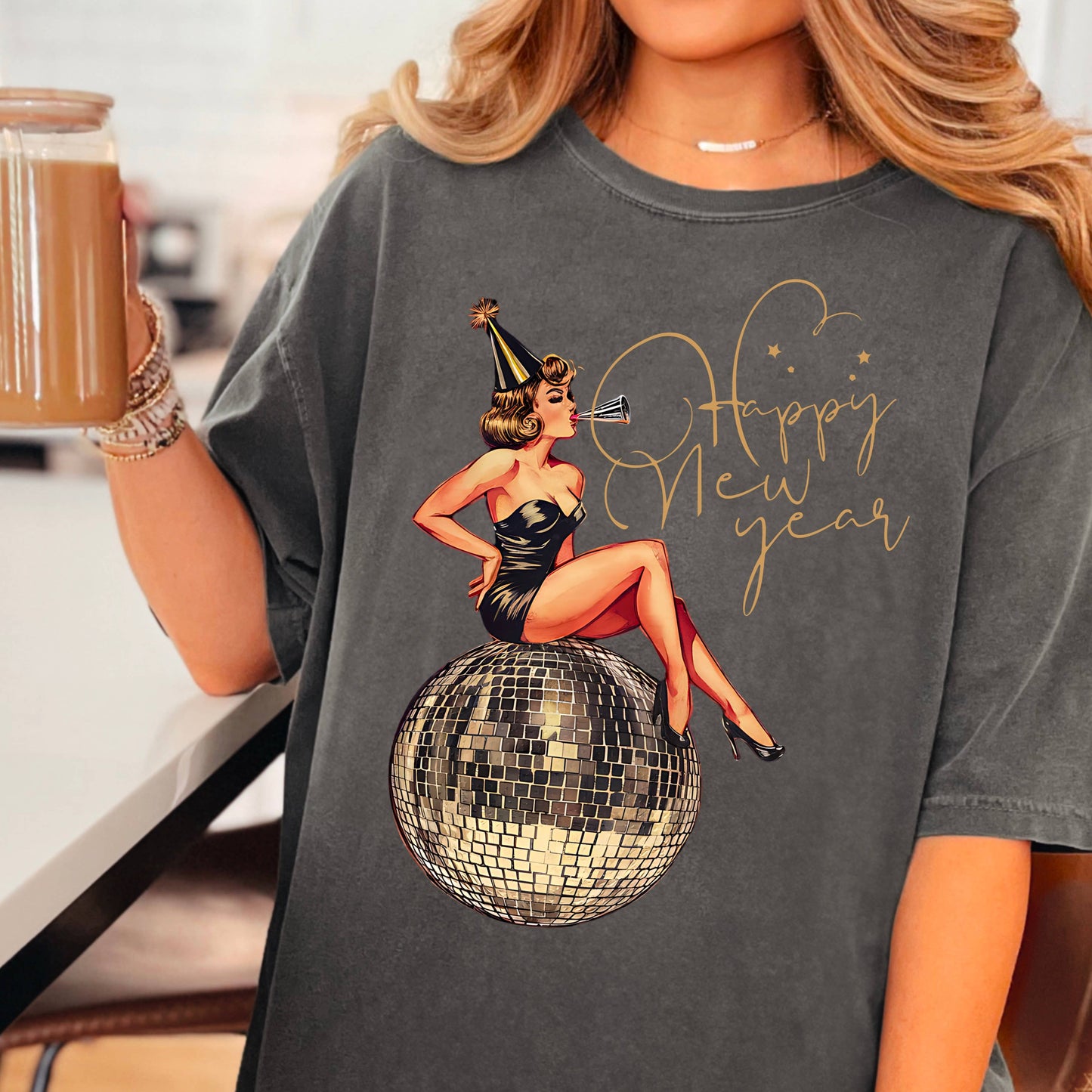 Happy New Year Graphic Tee | Comfort Color Tee