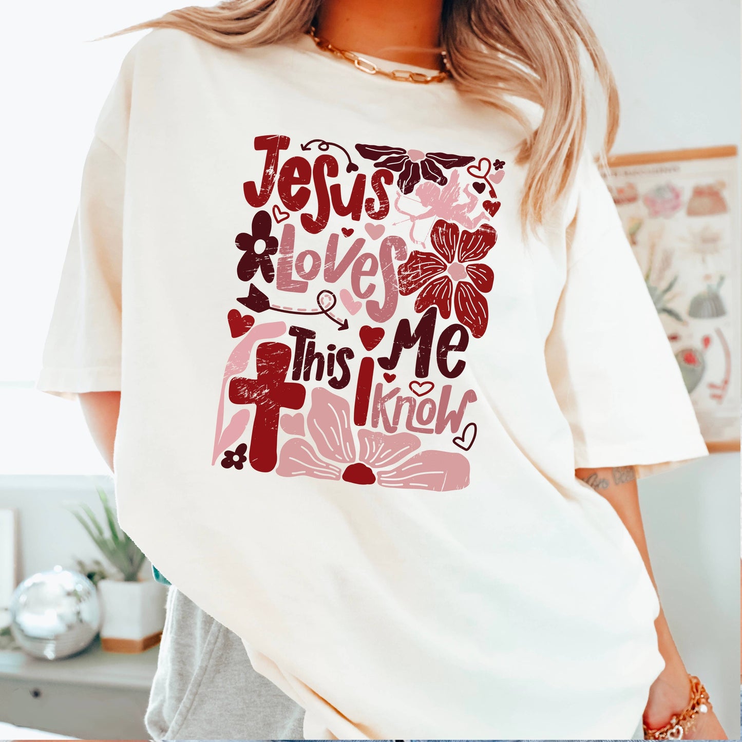 Jesus Loves Me Valentine’S Day Shirt | Comfort Colors