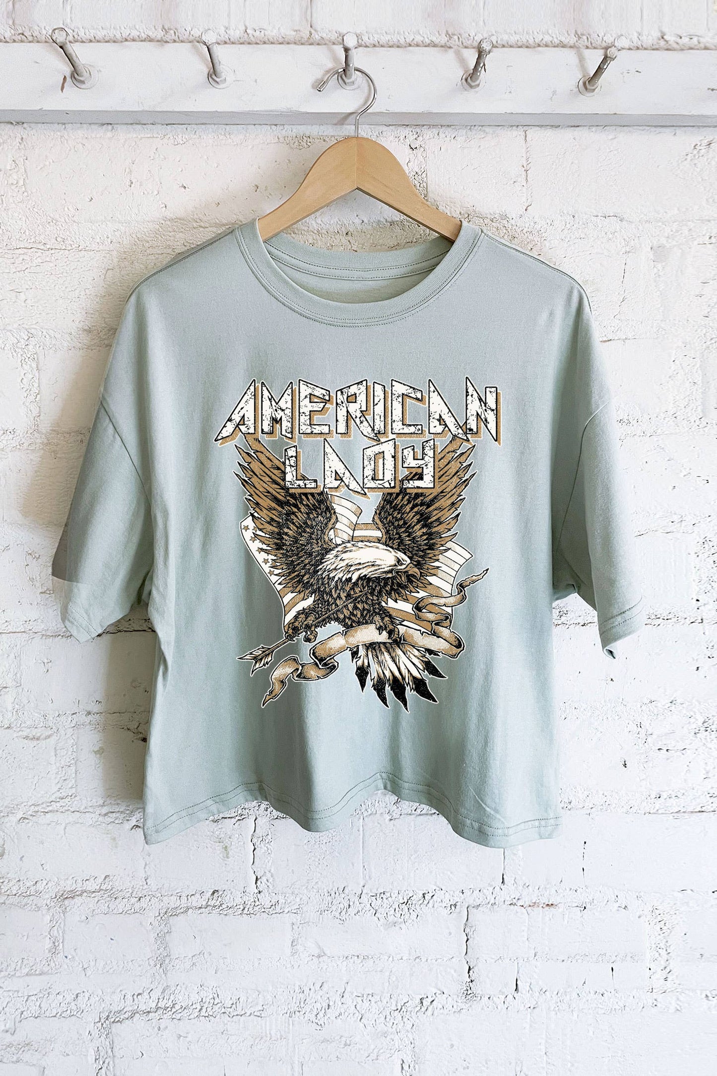 American Screen Printed Women's T-Shirt, Relaxed Fit