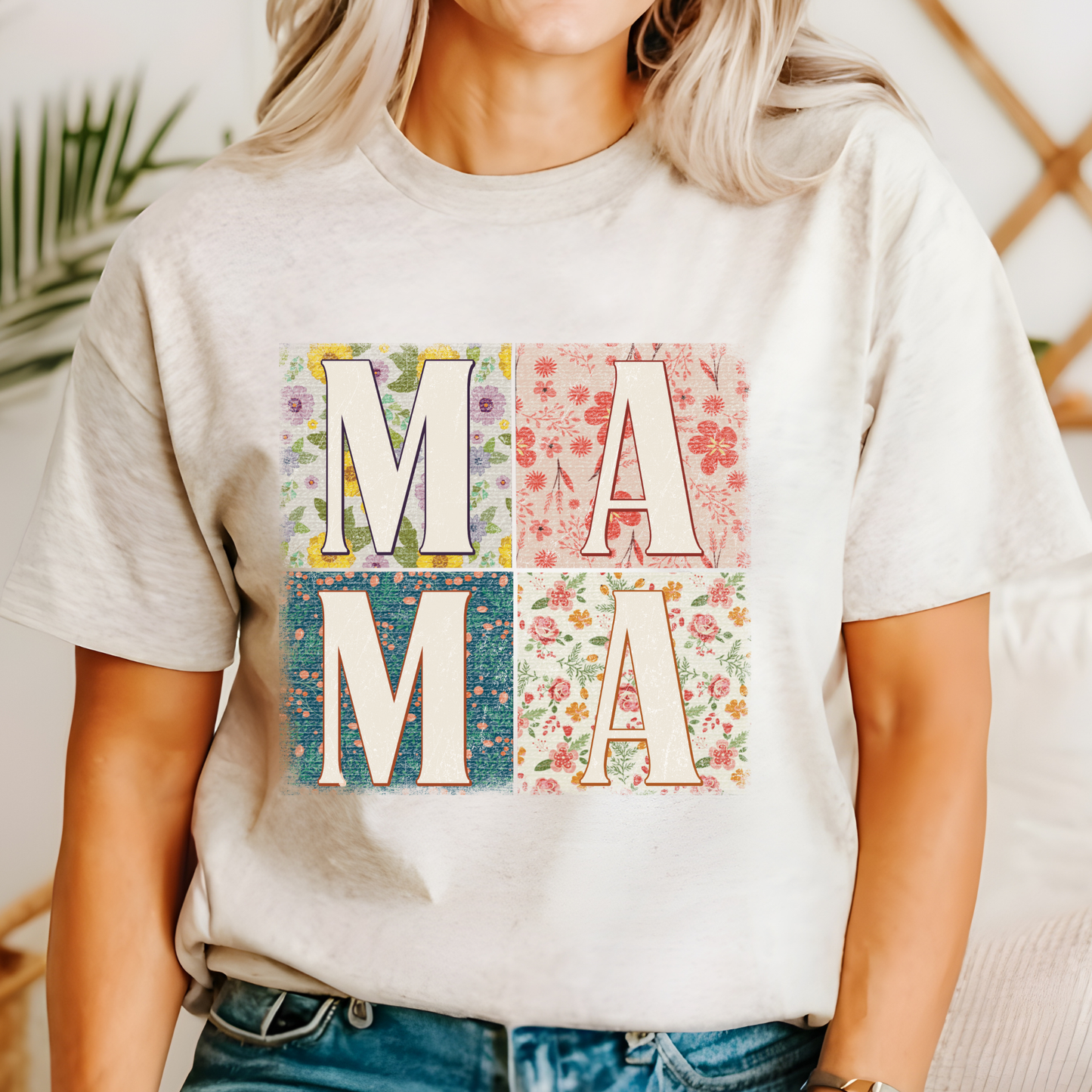 Vintage Floral Mama Graphic Tee
