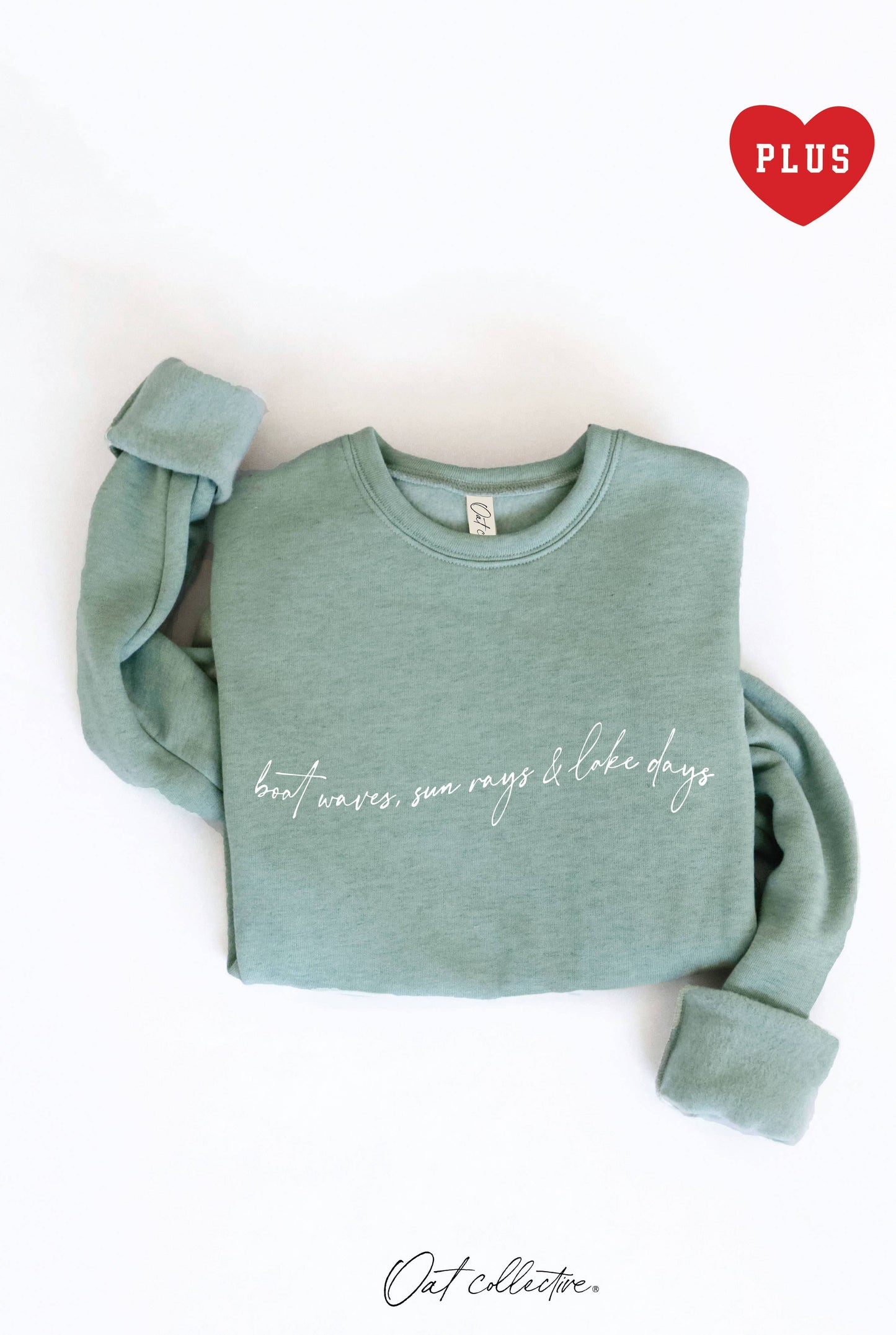 Boat Waves, Sun Rays and Lake Days Plus Graphic Sweatshirt