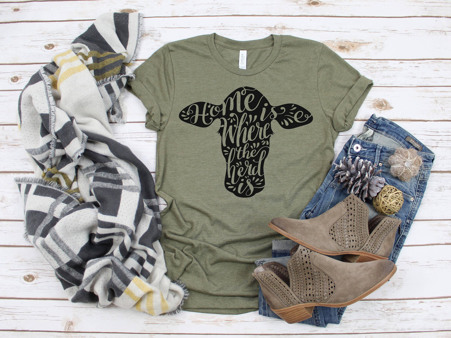 Home Is Where Your Herd Is | Mom Tee