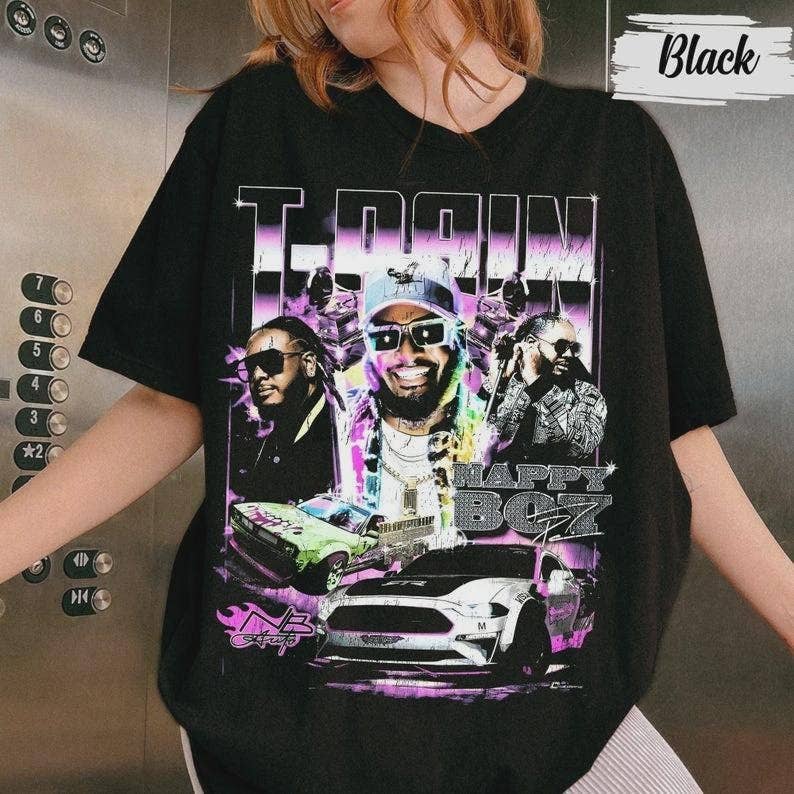 T-Pain 'buy U A Drank' Tee - 2000s Hip Hop Tour Shirt