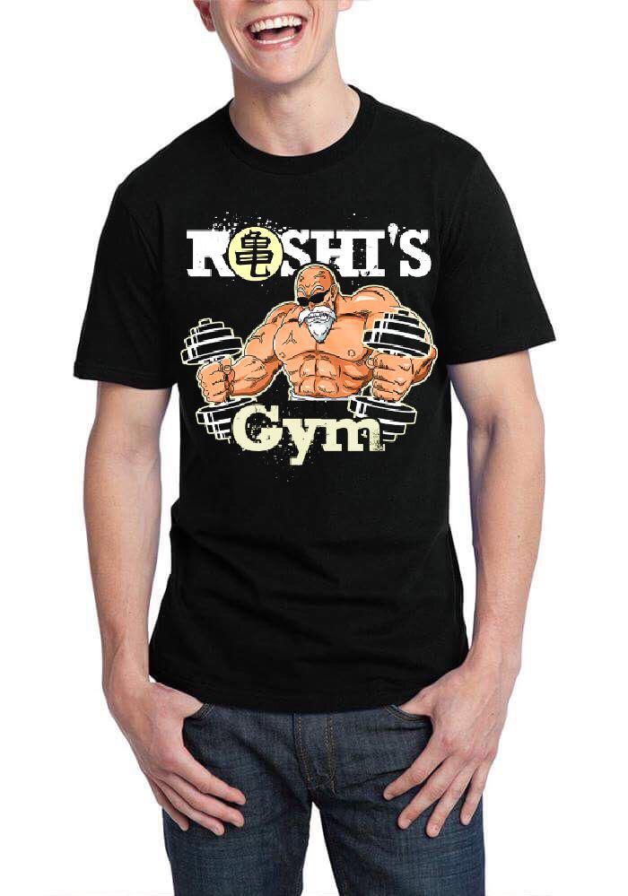Roshi’s Gym Black Half Sleeve T-Shirt