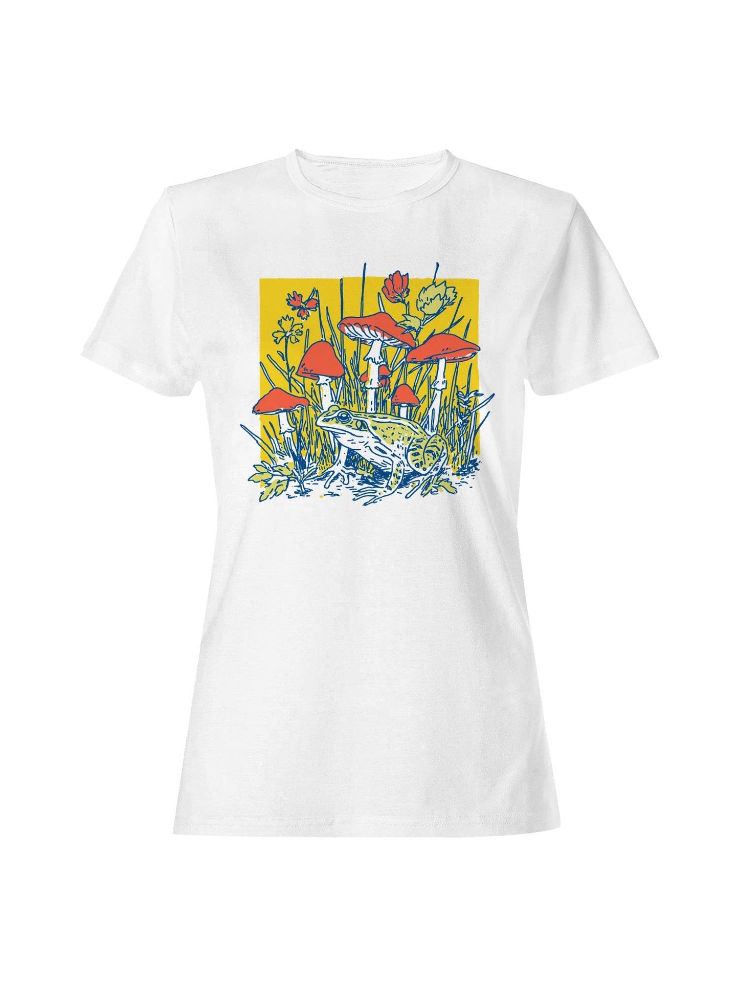 Enchanted Frog and Mushrooms Women's T-Shirt