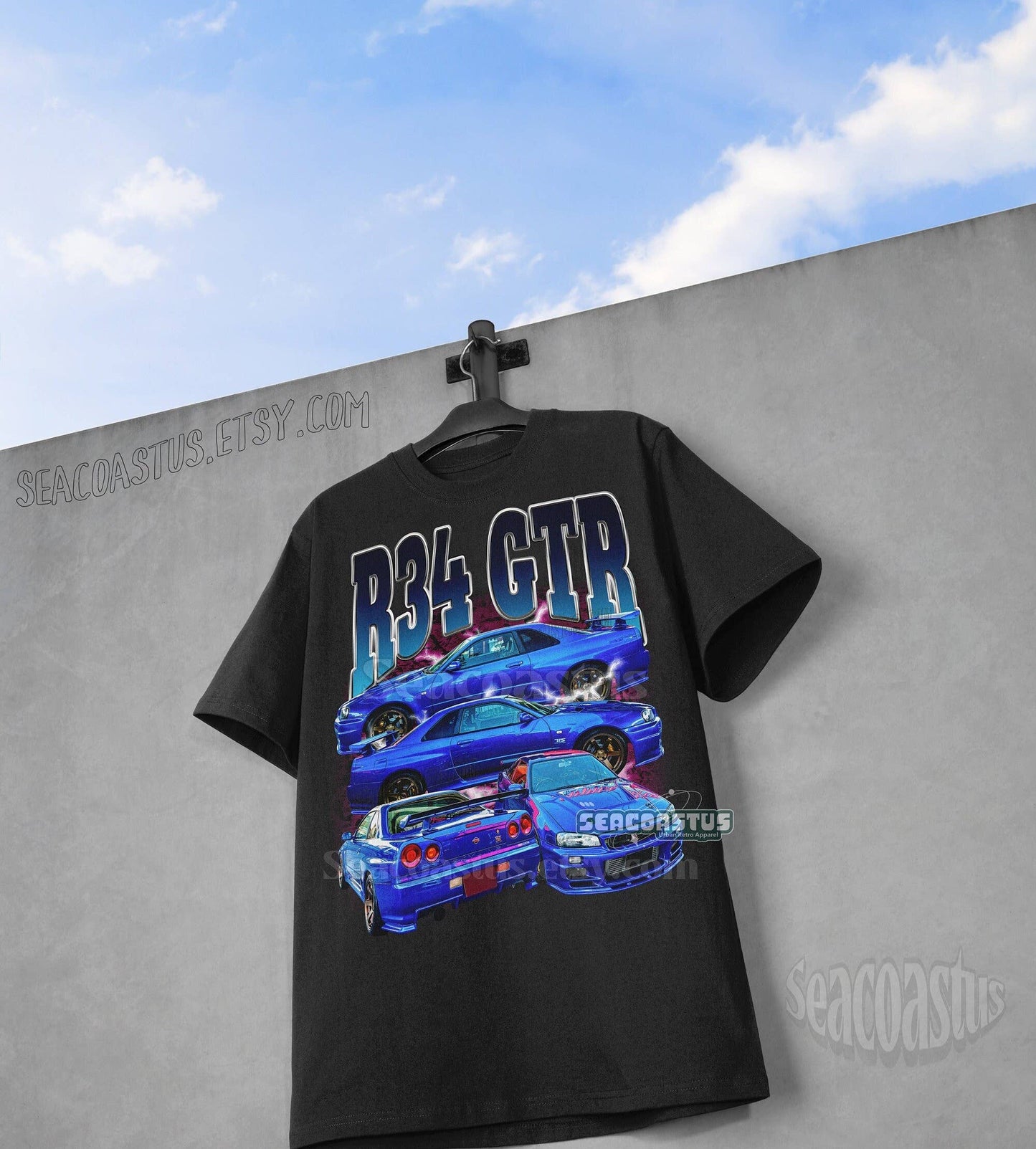 Vintage Nissan R34 Gtr Jdm Graphic T-Shirt