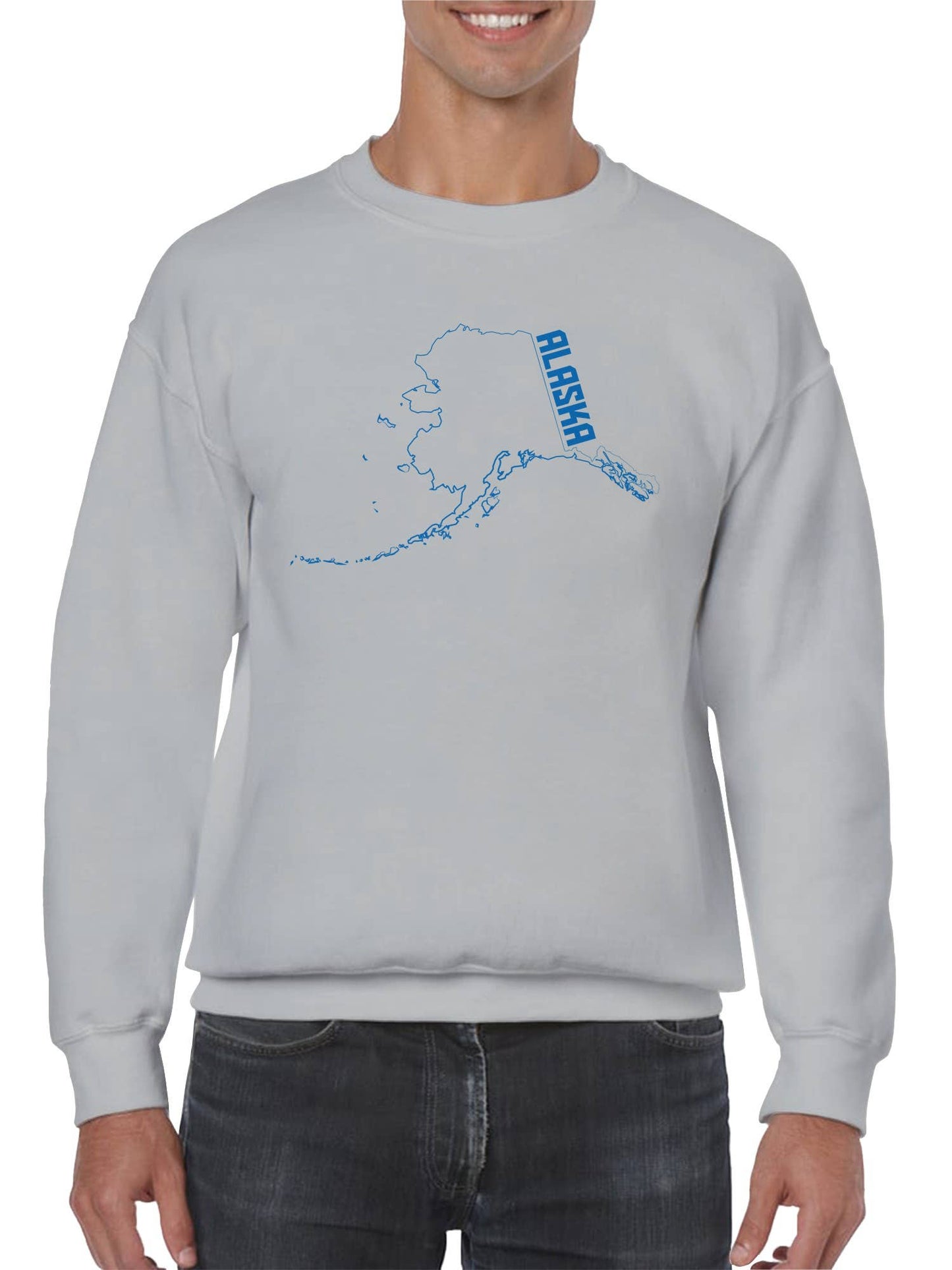 Alaska Hoodie Map Design Men's Sweatshirt