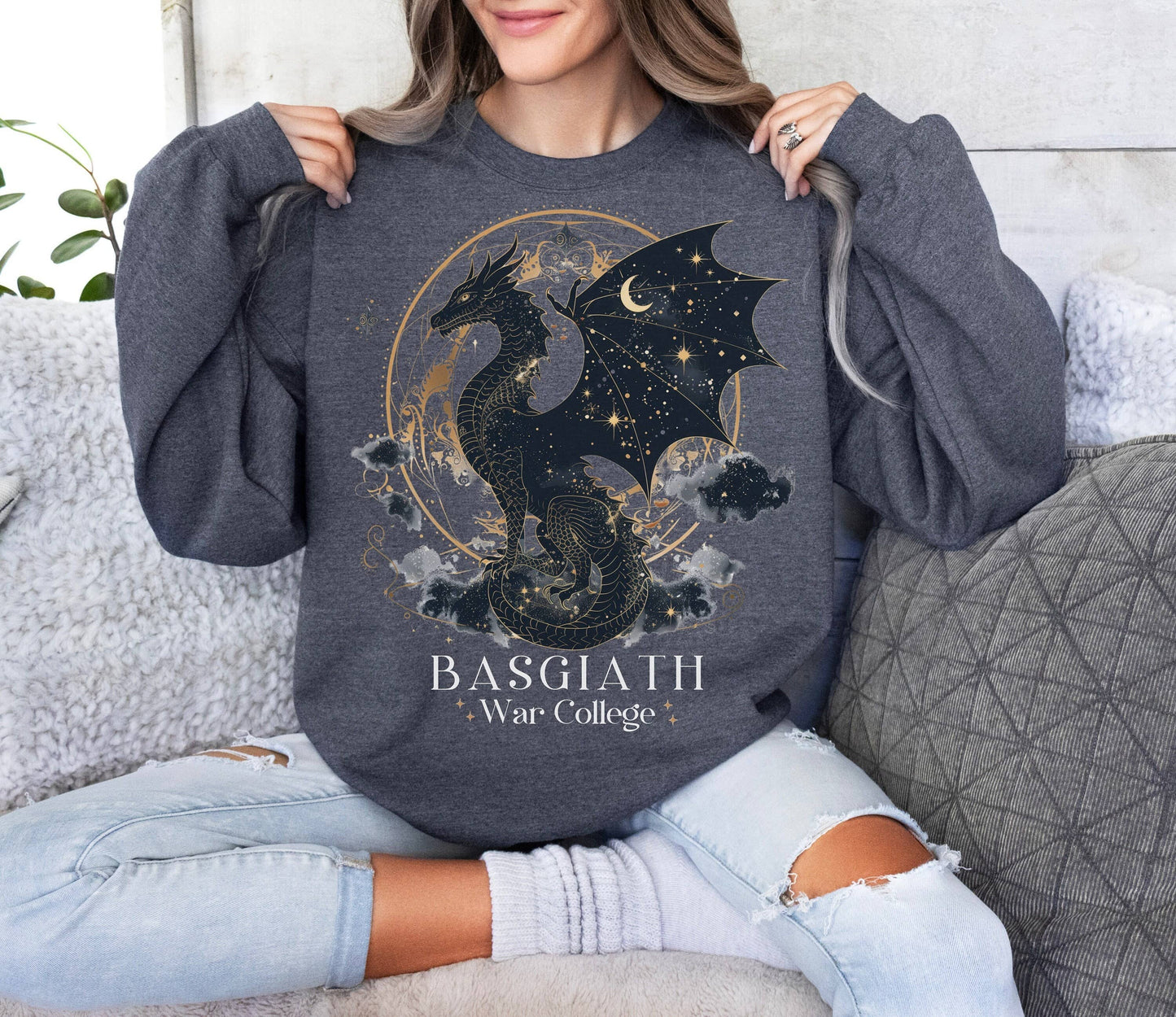 Romantasy Xaden Sweatshirt - Fourth Wing Art Design