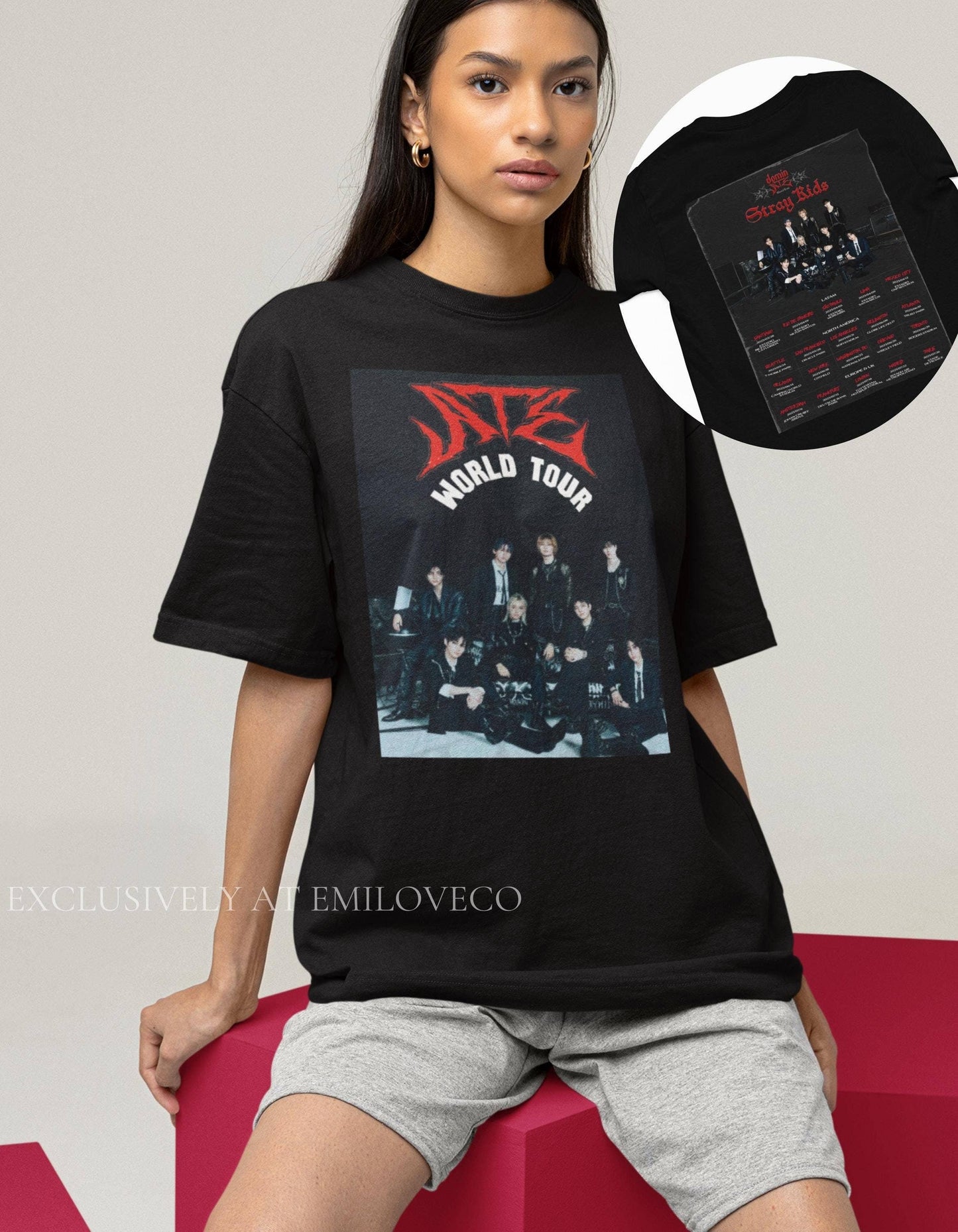 Stray Kids World Tour Shirt Stay Fan Merch Kpop Concert Gift