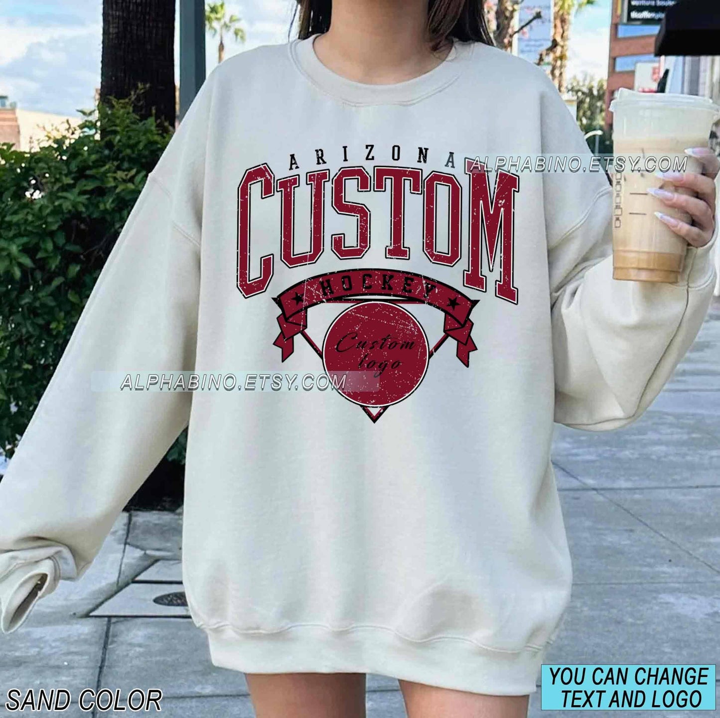 Arizona Hockey Fan Vintage Sweatshirt