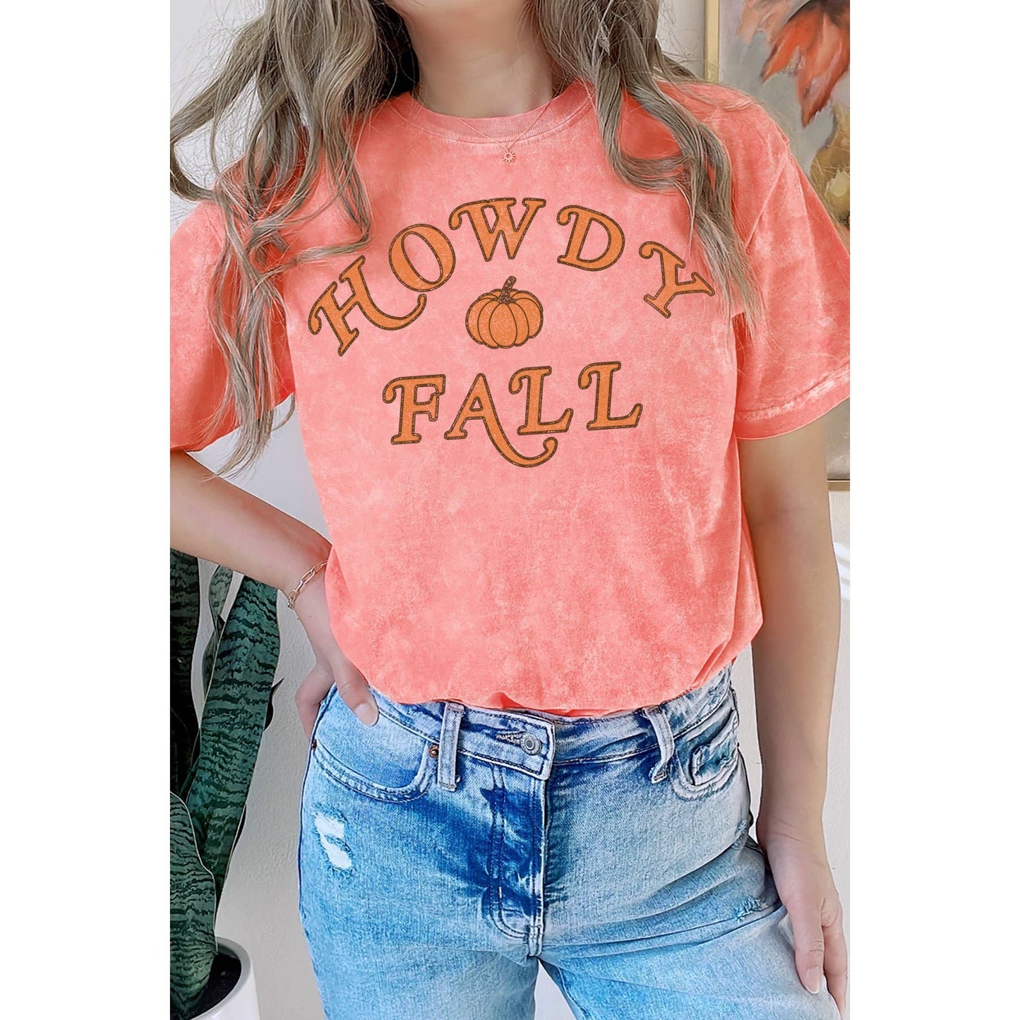 Howdy Fall - Mineral Wash T Shirt