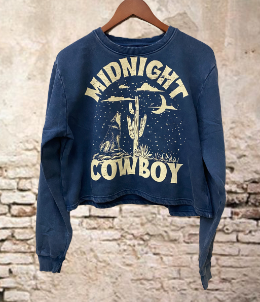 Midnight Cowboy Cropped Crew Sweatshirt (Copy)