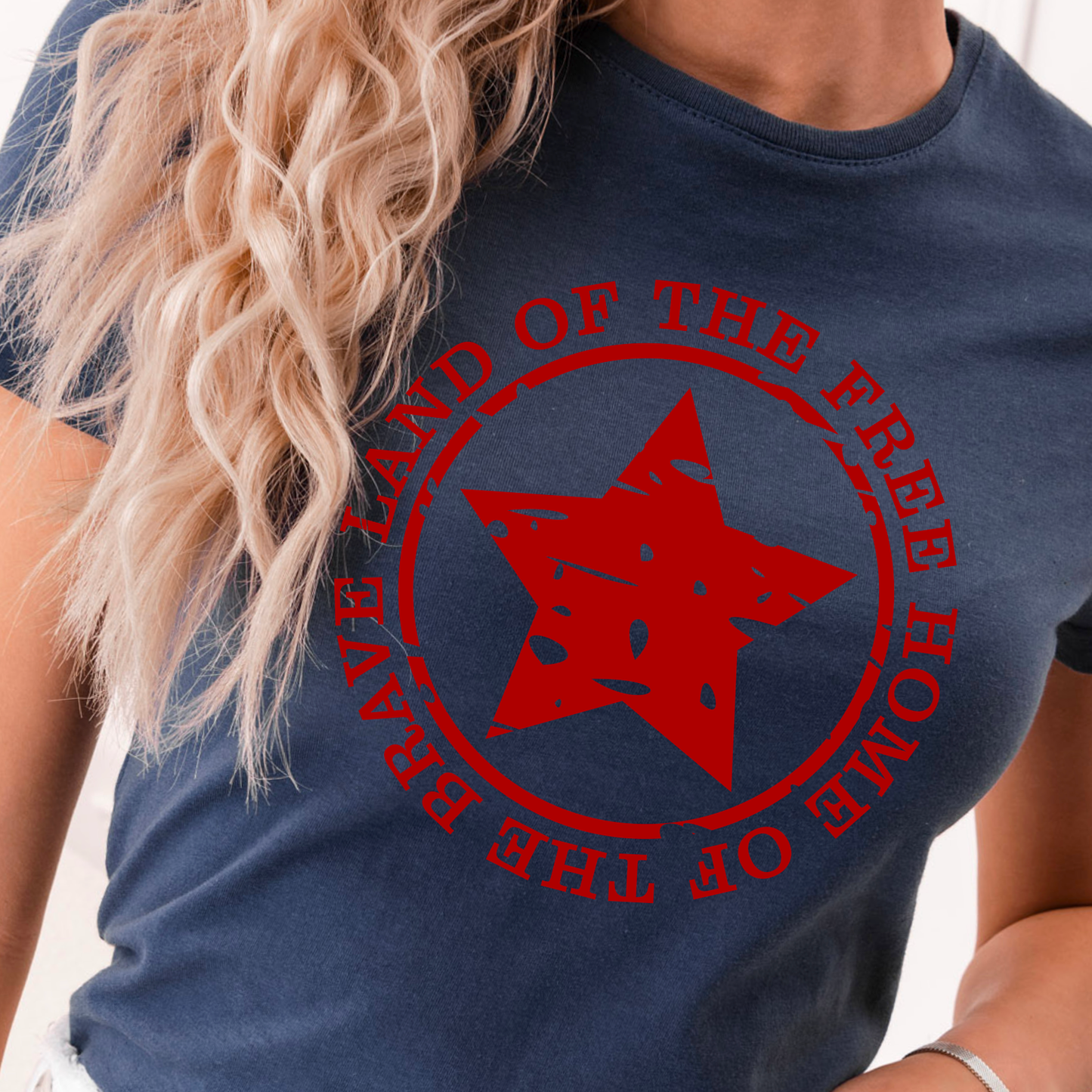 Land of the Free 4th of July Graphic Tee