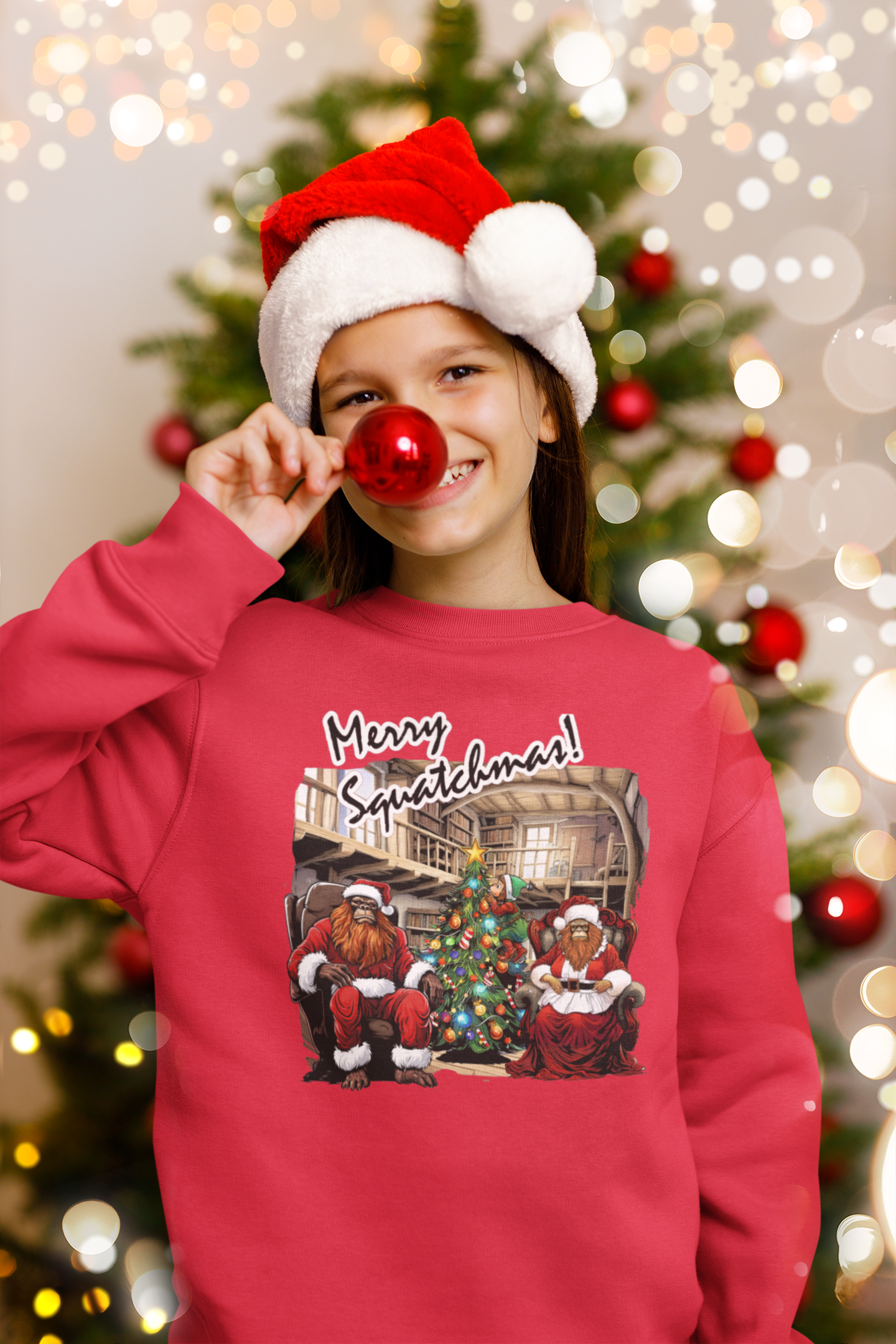 Santa Squatch & Mrs Squatch Christmas Sweatshirt