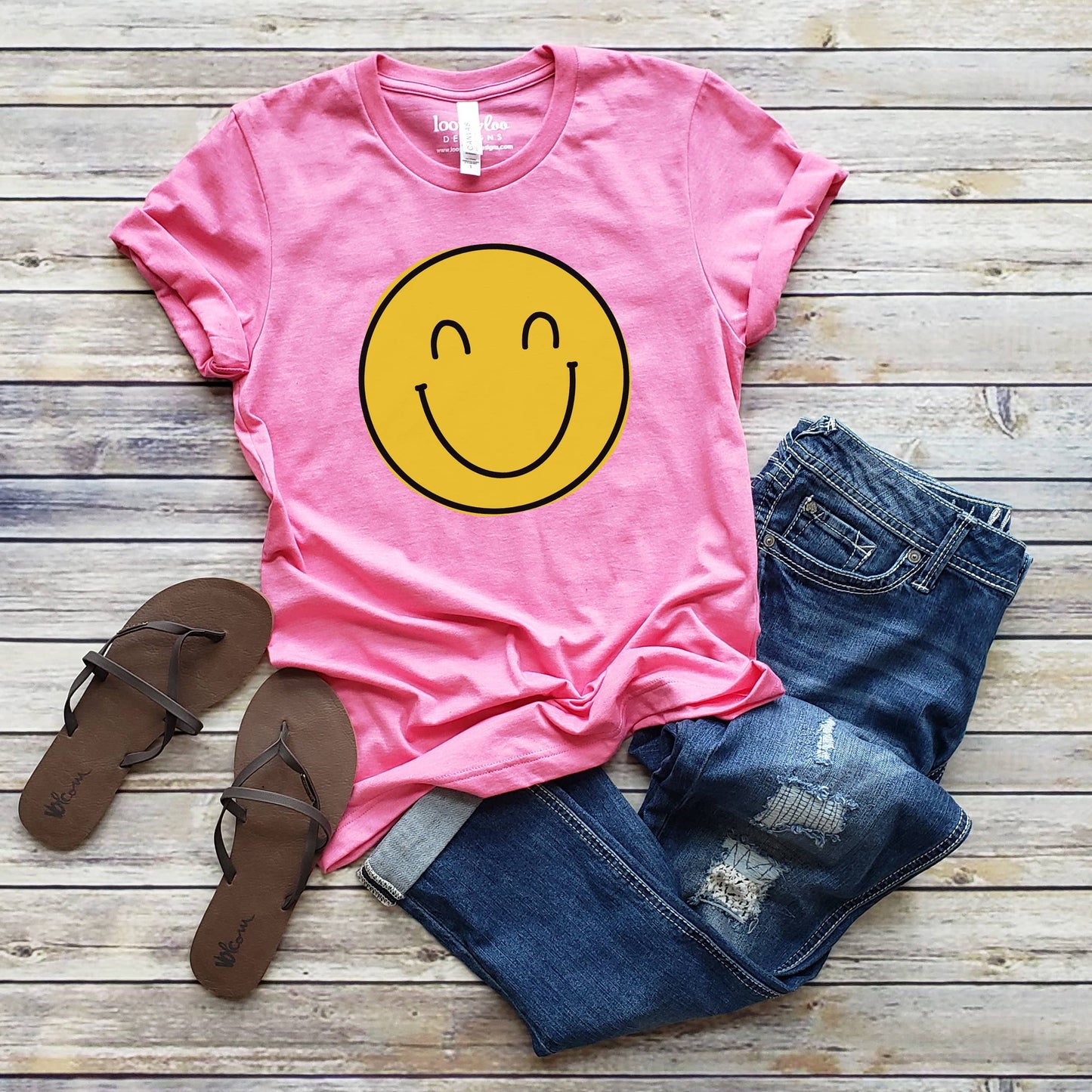 Happy Face Tee | Sizes XS-2XL