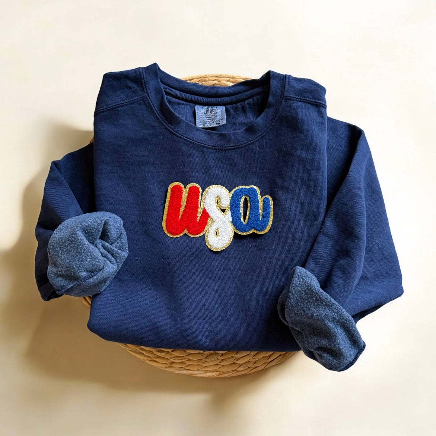 Comfort Colors USA Crewneck, Patriotic Sweatshirt