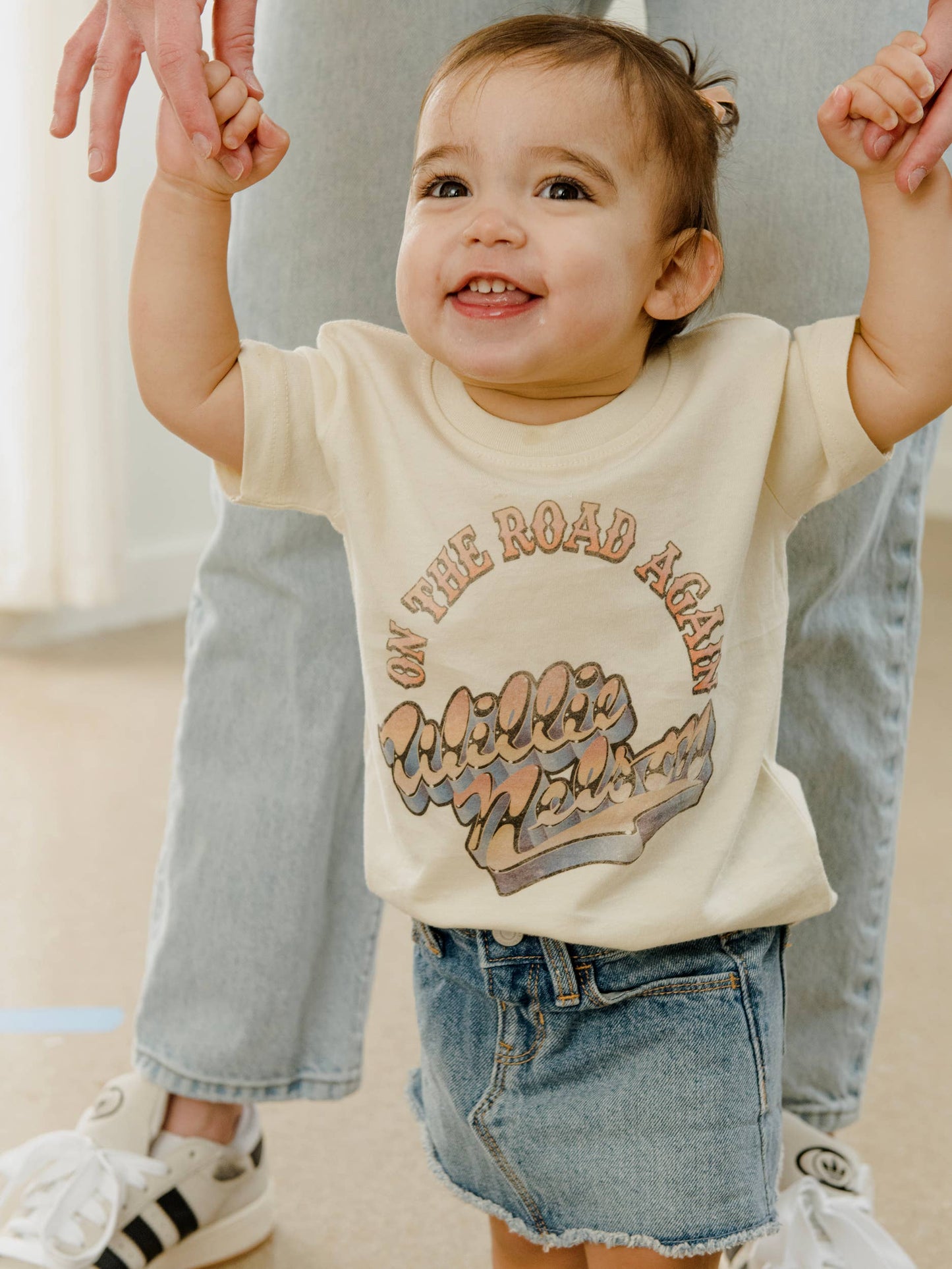 Children's Willie Nelson Otr Metal Off White Graphic Tee