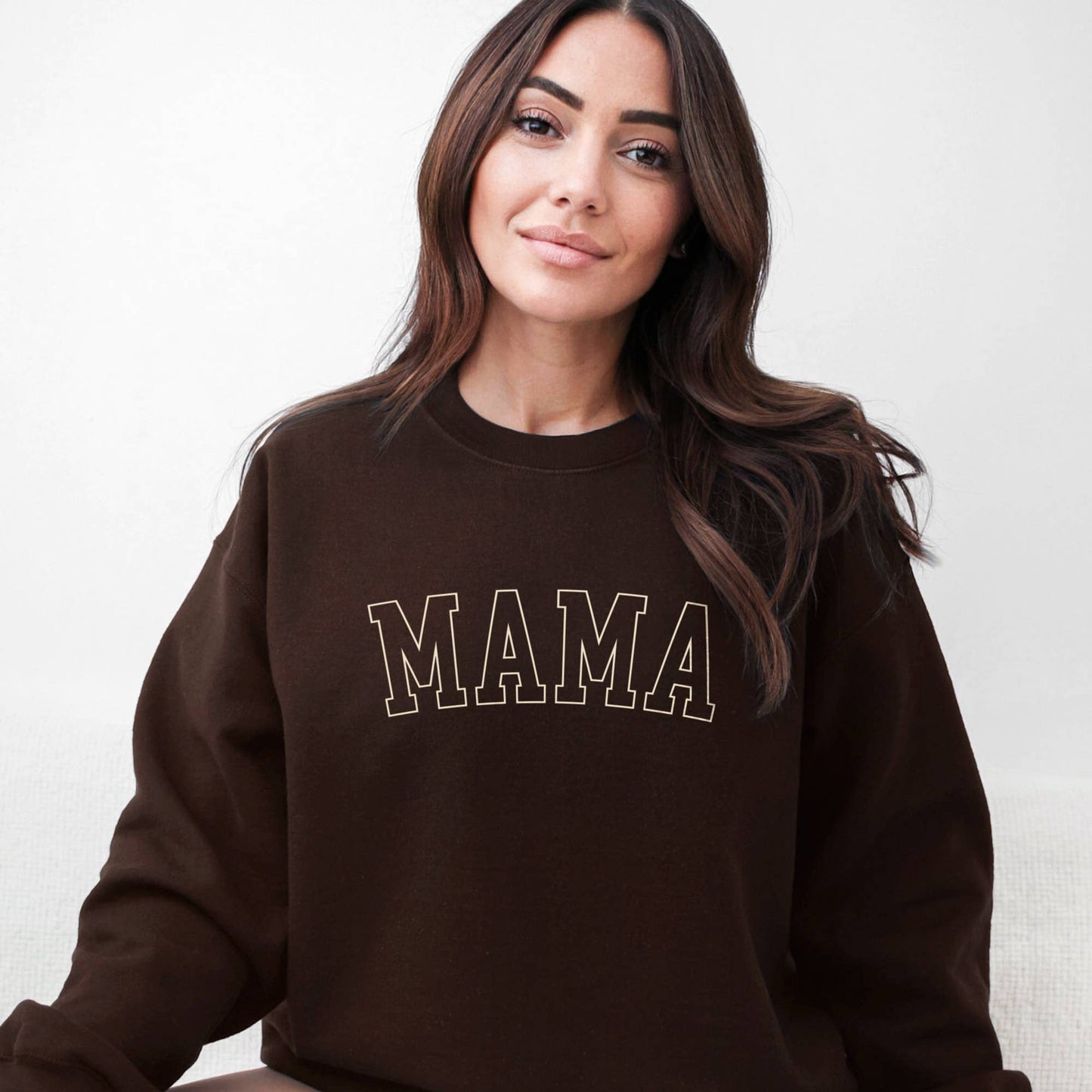 Mama Crewneck Two-Tone Sweatshirt