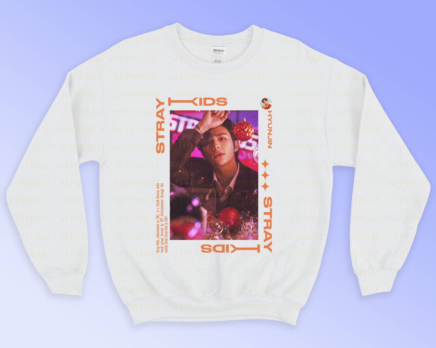 Hyunjin Kpop 90s Retro Sweatshirt For Men and Women