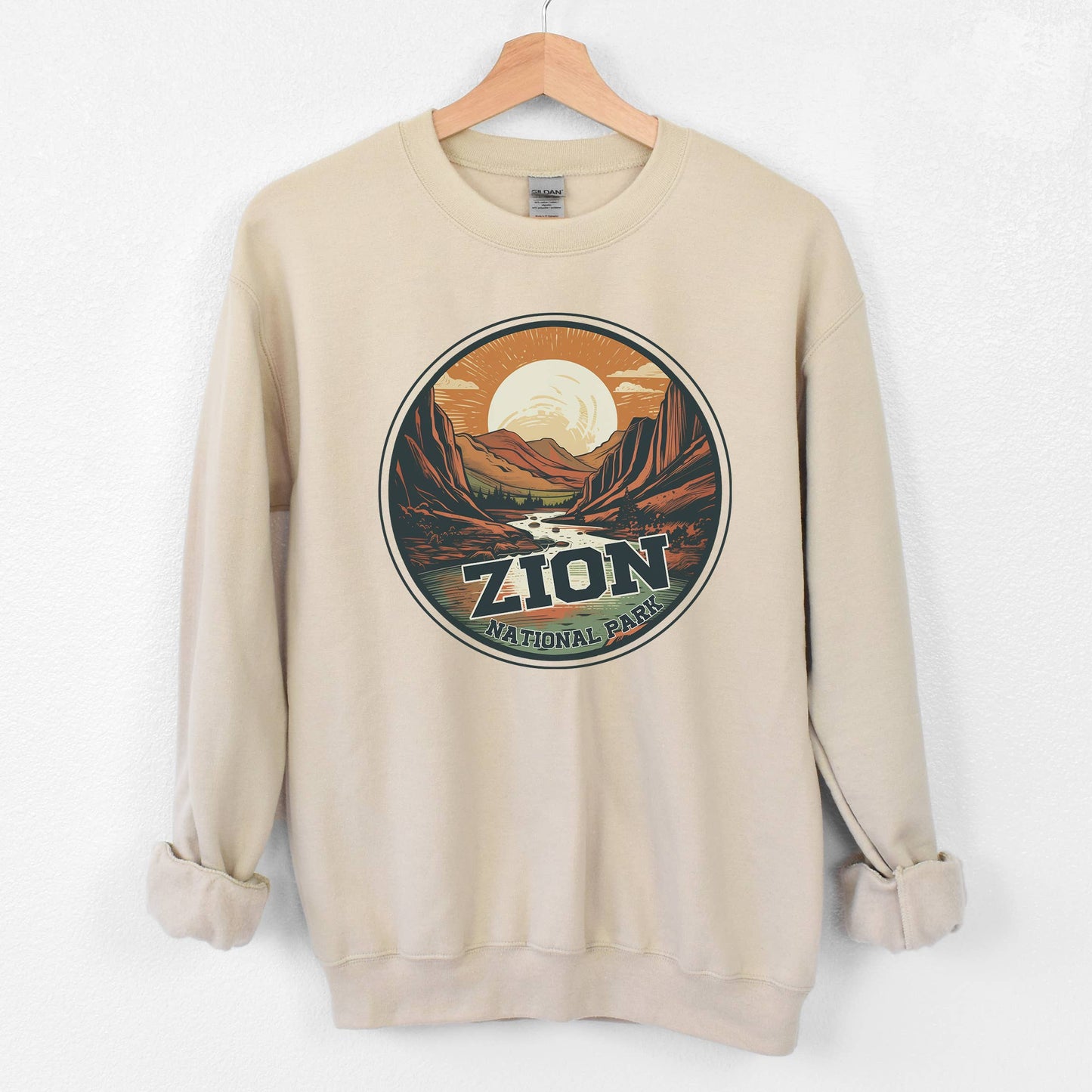 Zion Sand Crewneck Sweatshirt | National Park | Sizes S-2XL