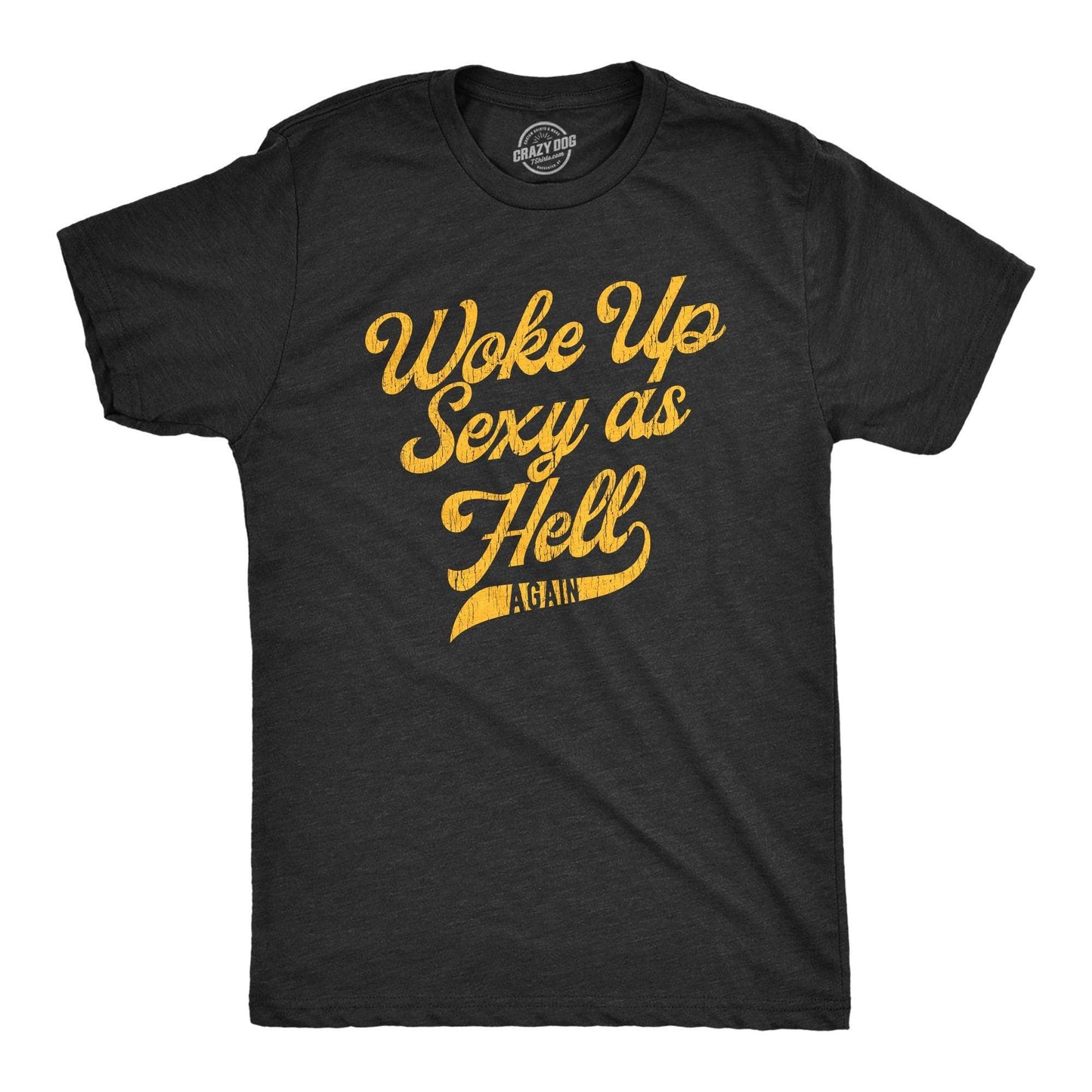 I Woke Up Sexy As Hell Again Men's Tshirt Sex Graphic Tee