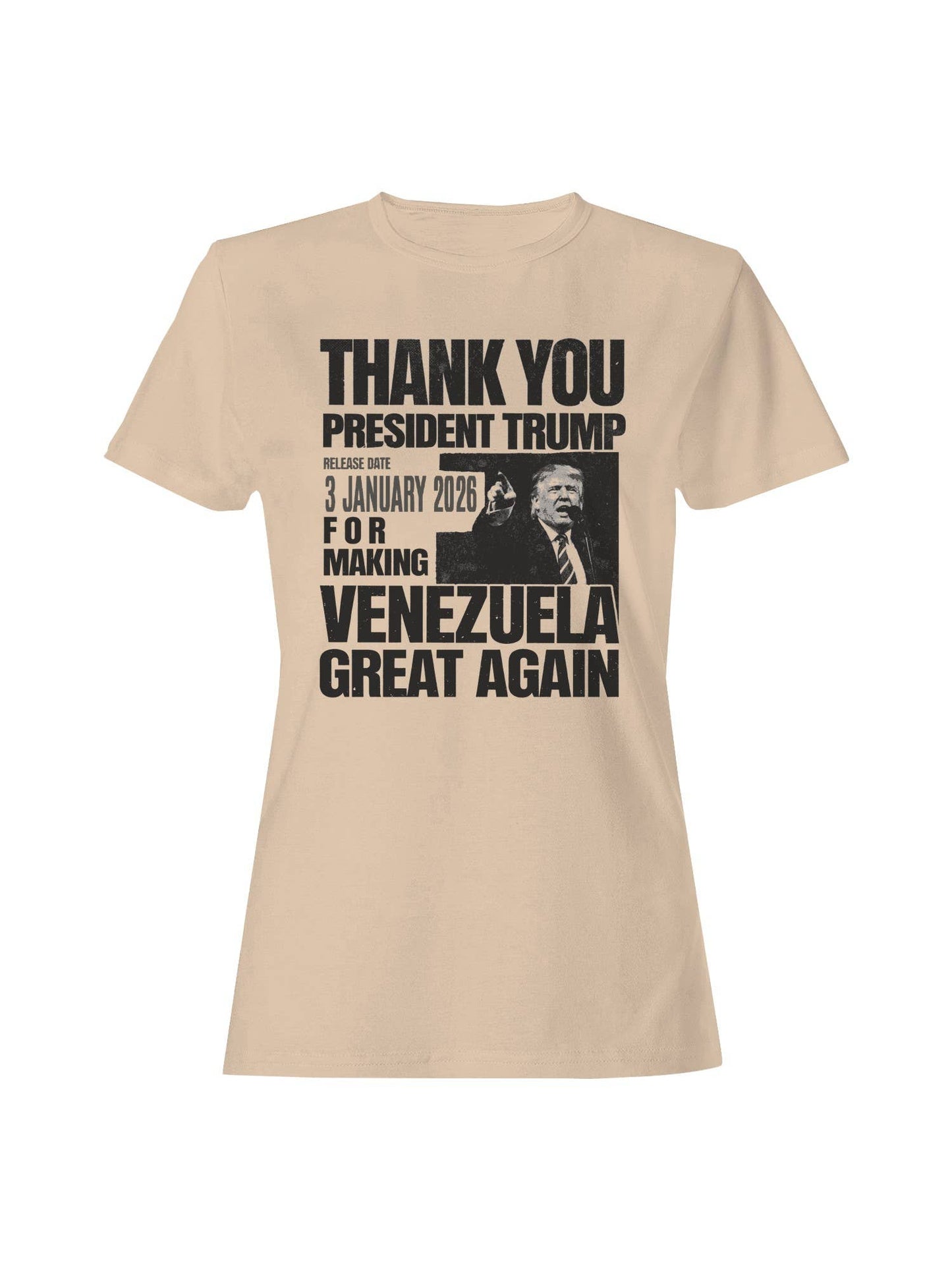 Thank You Trump Venezuela 2026 Women's T-Shirt