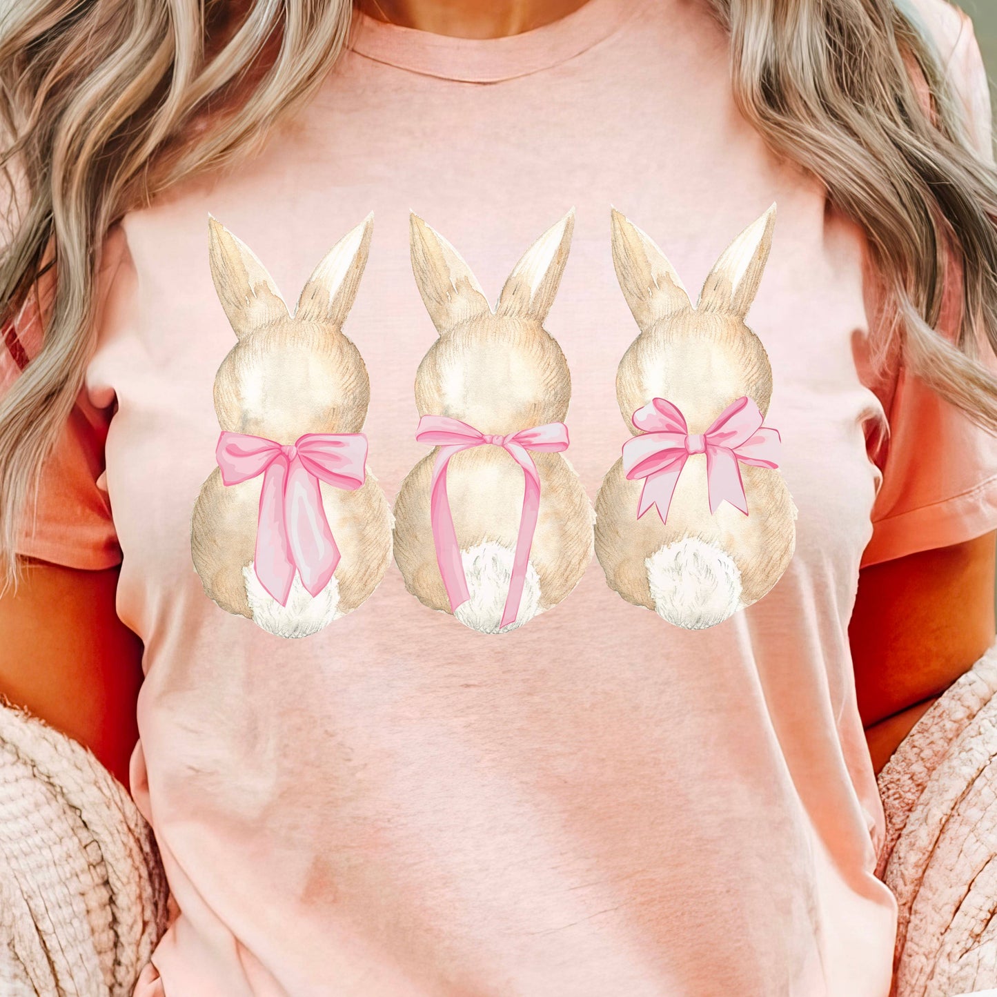 Easter Graphic Tee | Coquette Bunny Ears | Bella Canvas