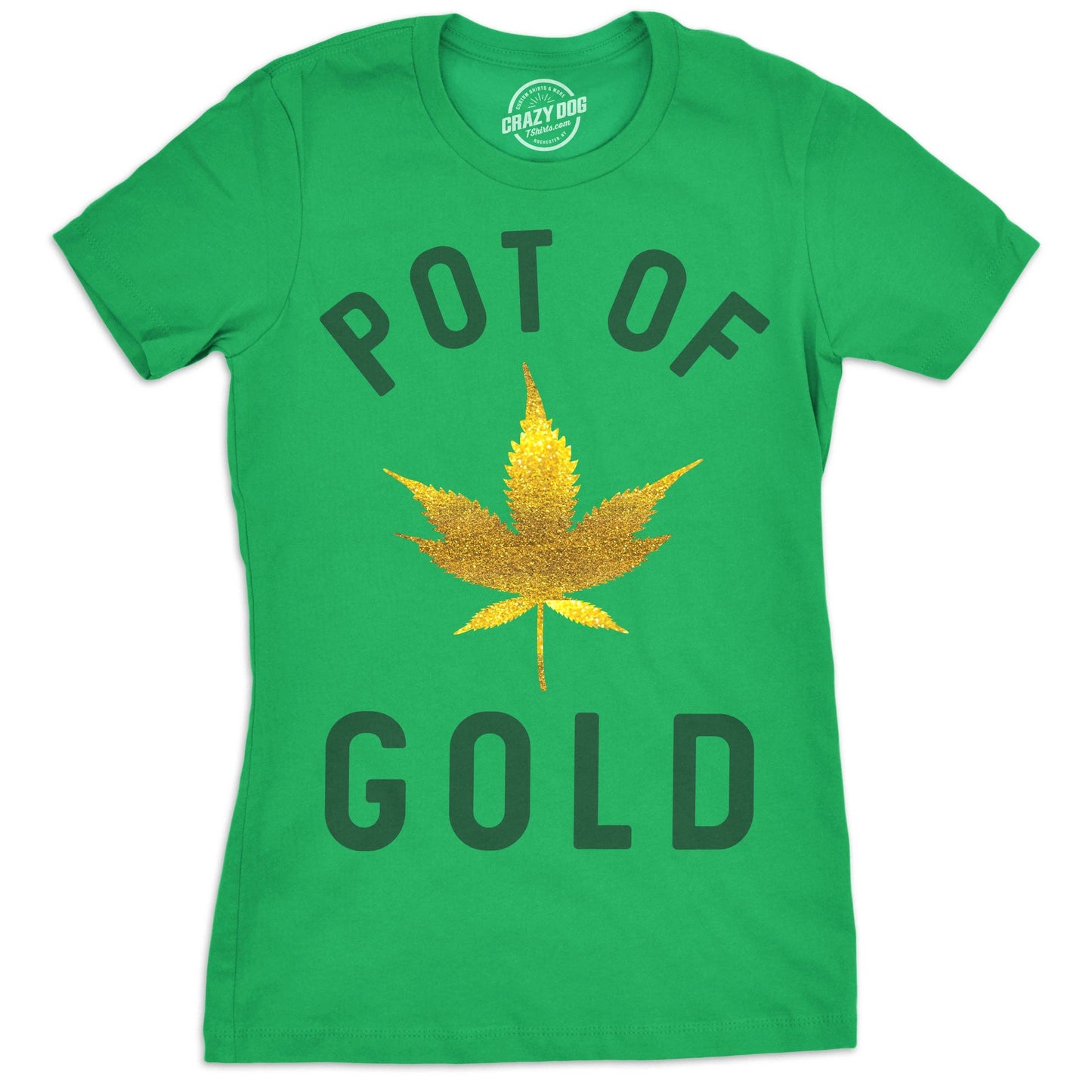 Pot of Gold Women's Tshirt Saint Patrick's Day Graphic Tee