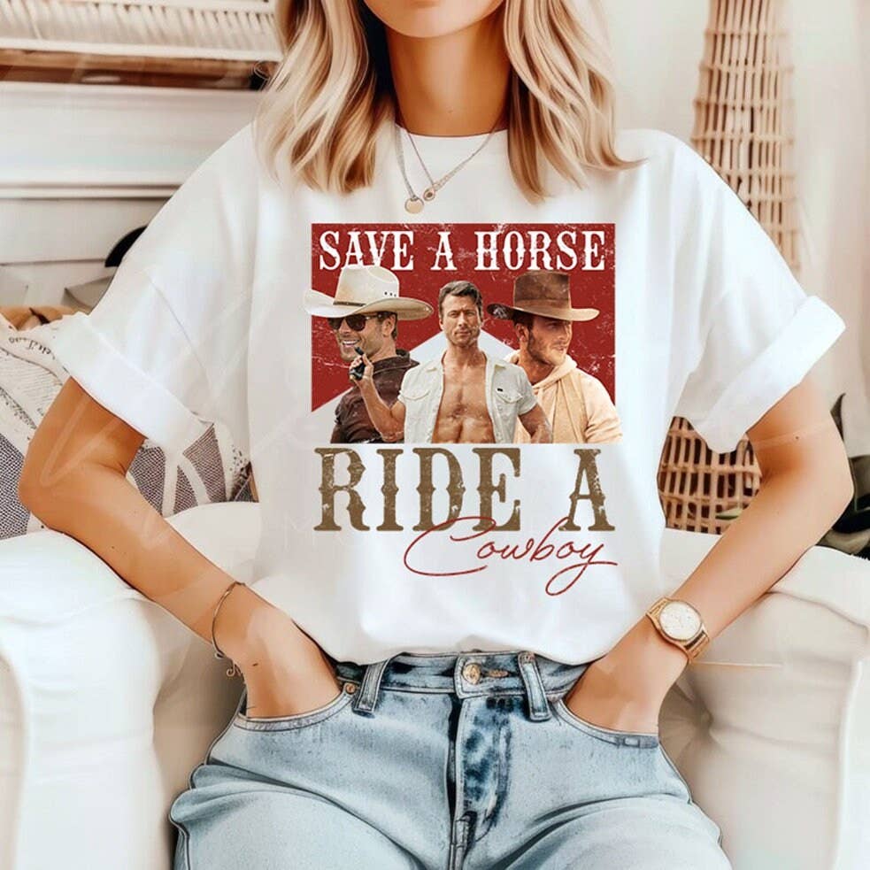Save A Horse Ride A Cowboy Classic Tee