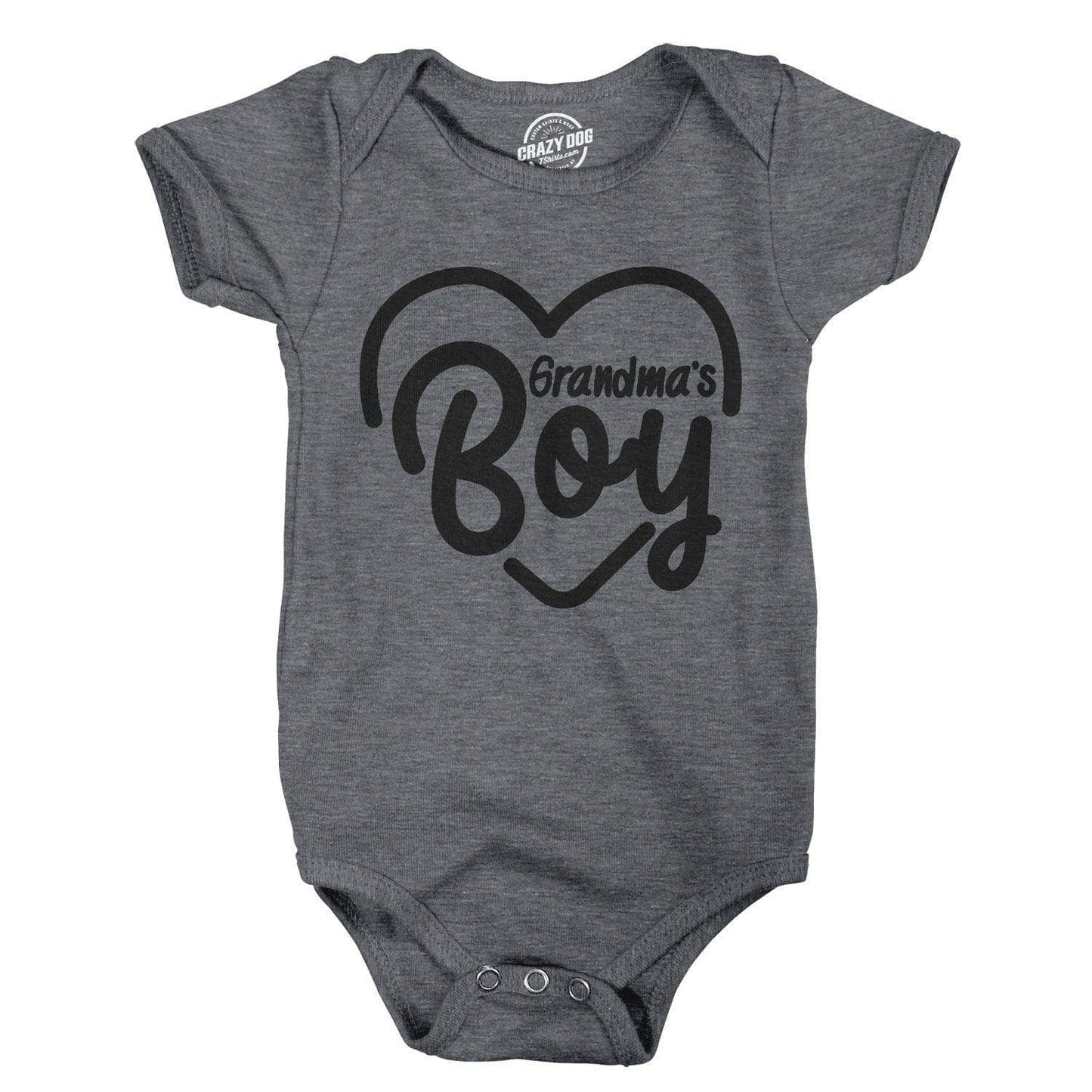 Grandma's Boy Baby Bodysuit Mother's Day Graphic Tee Infant