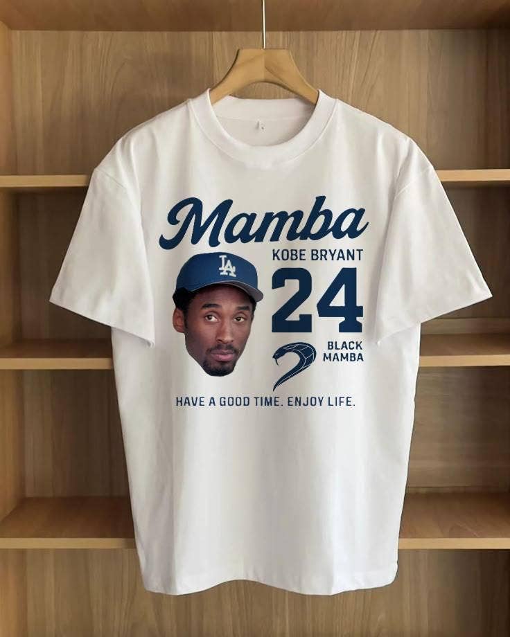 Kobe Bryant Mamba Graphic Tee La Lakers Basketball Shirt