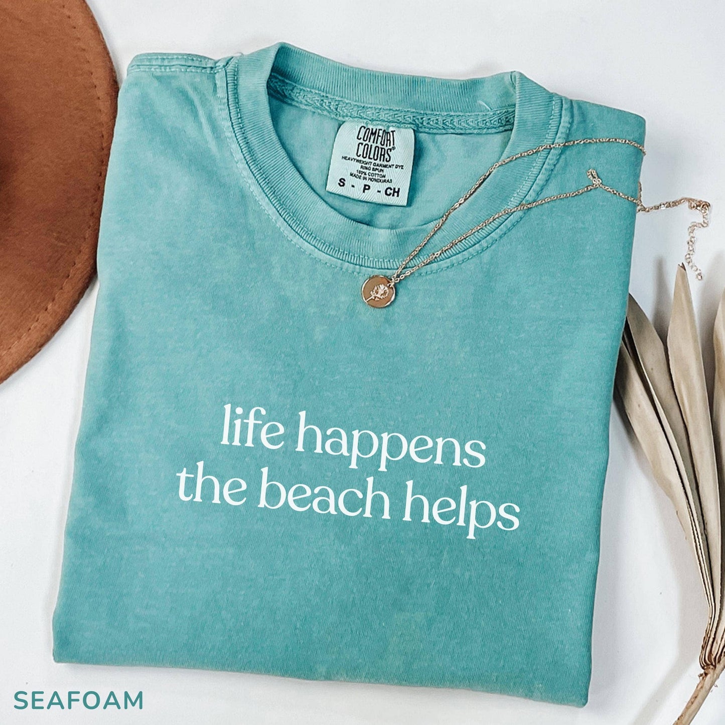 Life's A Beach Coastal Therapy Tee For Women