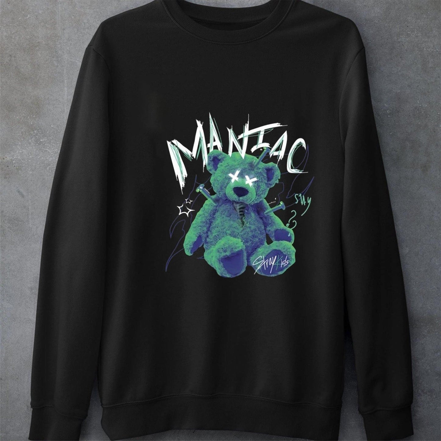 Stray Kids Maniac Teddy Bear Sweatshirt - Kpop Album Merch F