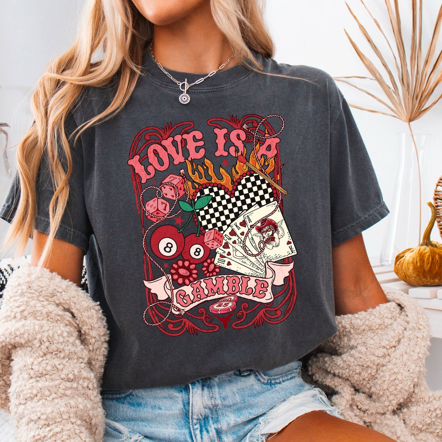 Love Is A Gamble Valentine’S Day Shirt | Comfort Colors