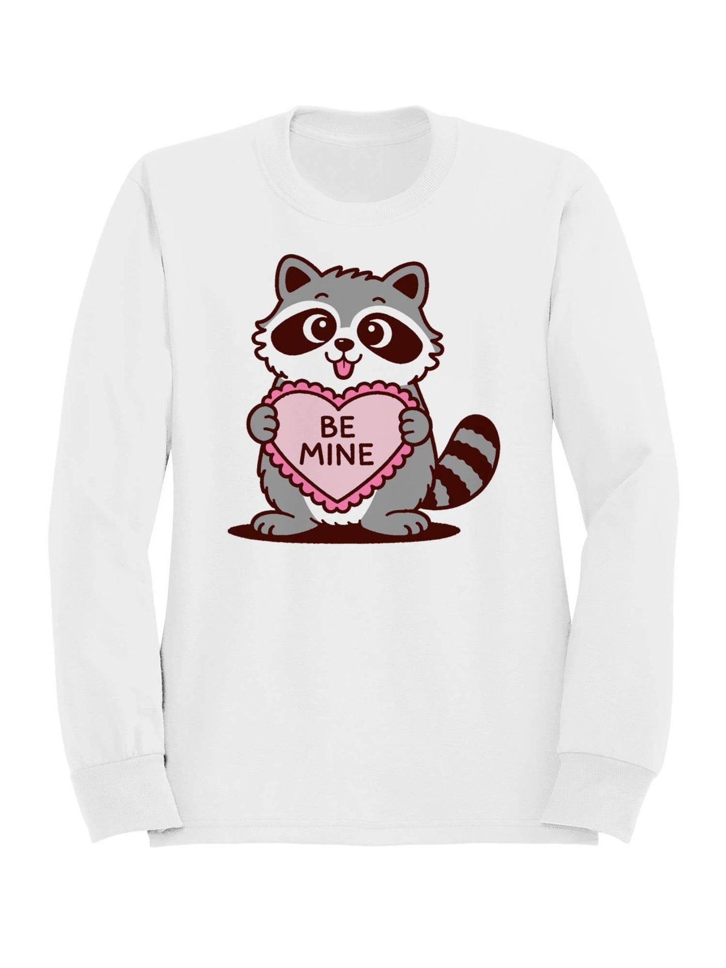 Raccoon Be Mine Valentine Design Men's Sweatshirt
