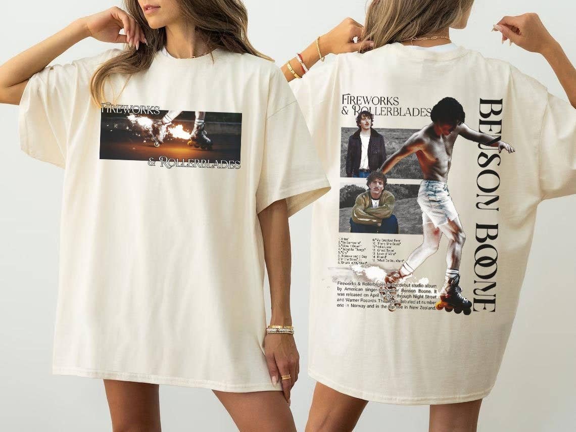 Benson Boone World Tour Fireworks & Rollerblades Tee