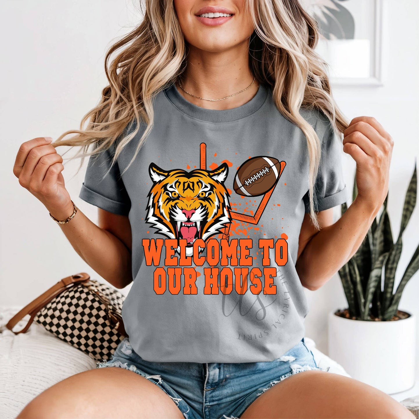 Customizable Football Our House Spirit Wear T-Shirt