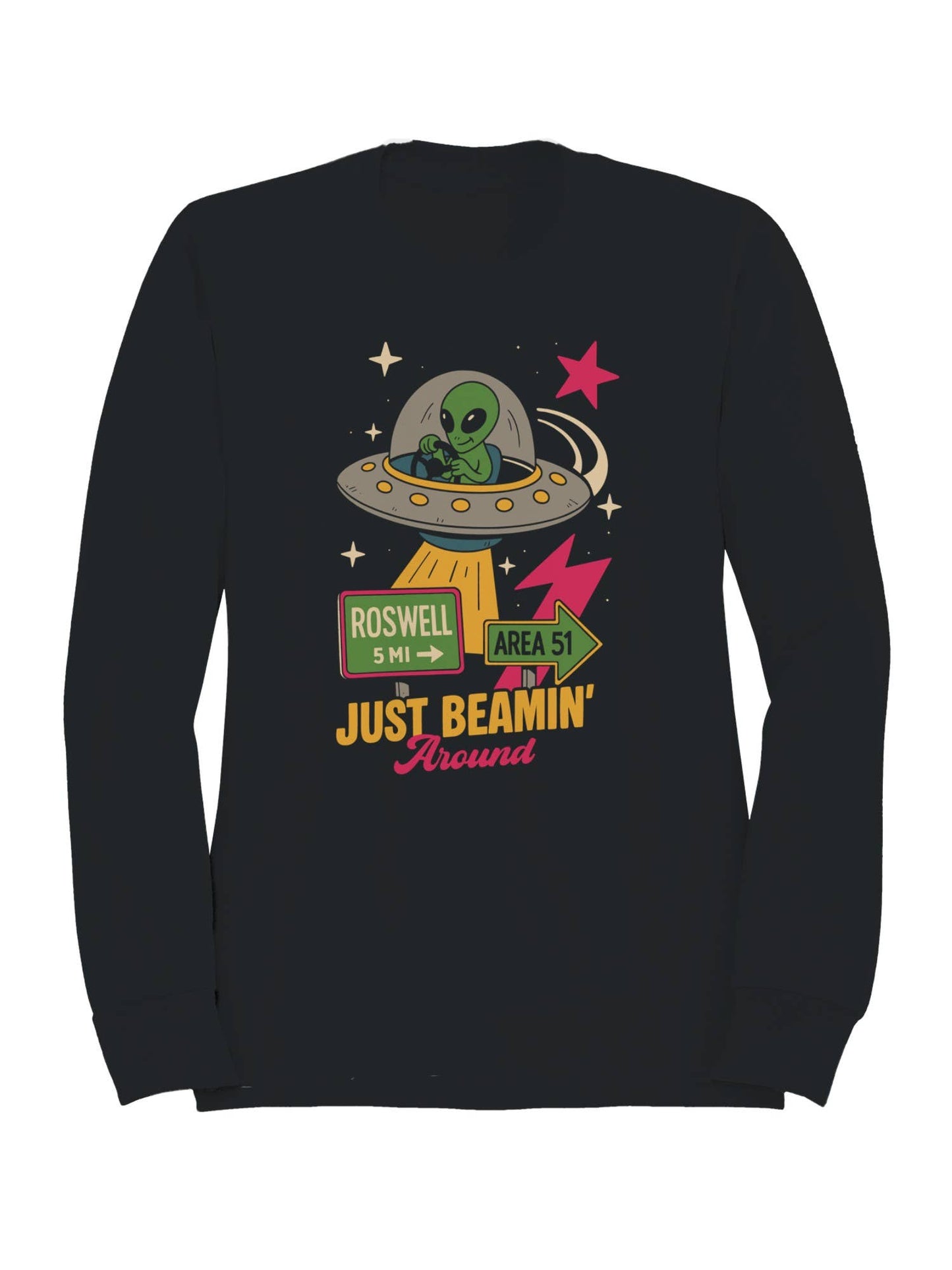 Alien Adventure: Just Beamin' Around Men's Sweatshirt