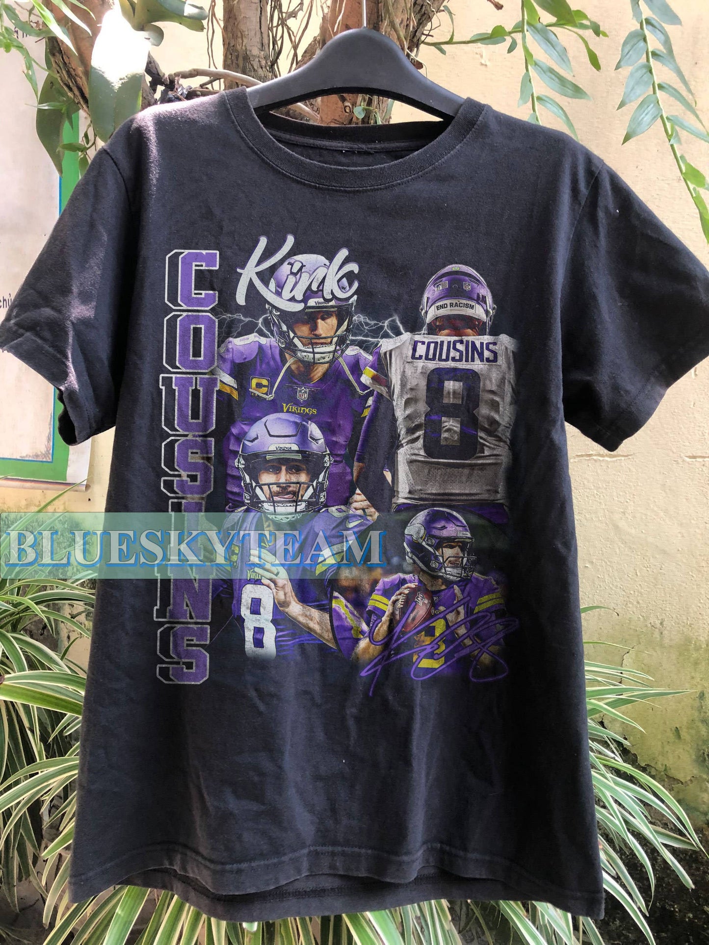 Vintage 90s Kirk Cousins Graphic T-Shirt Retro Sport Tee Gif