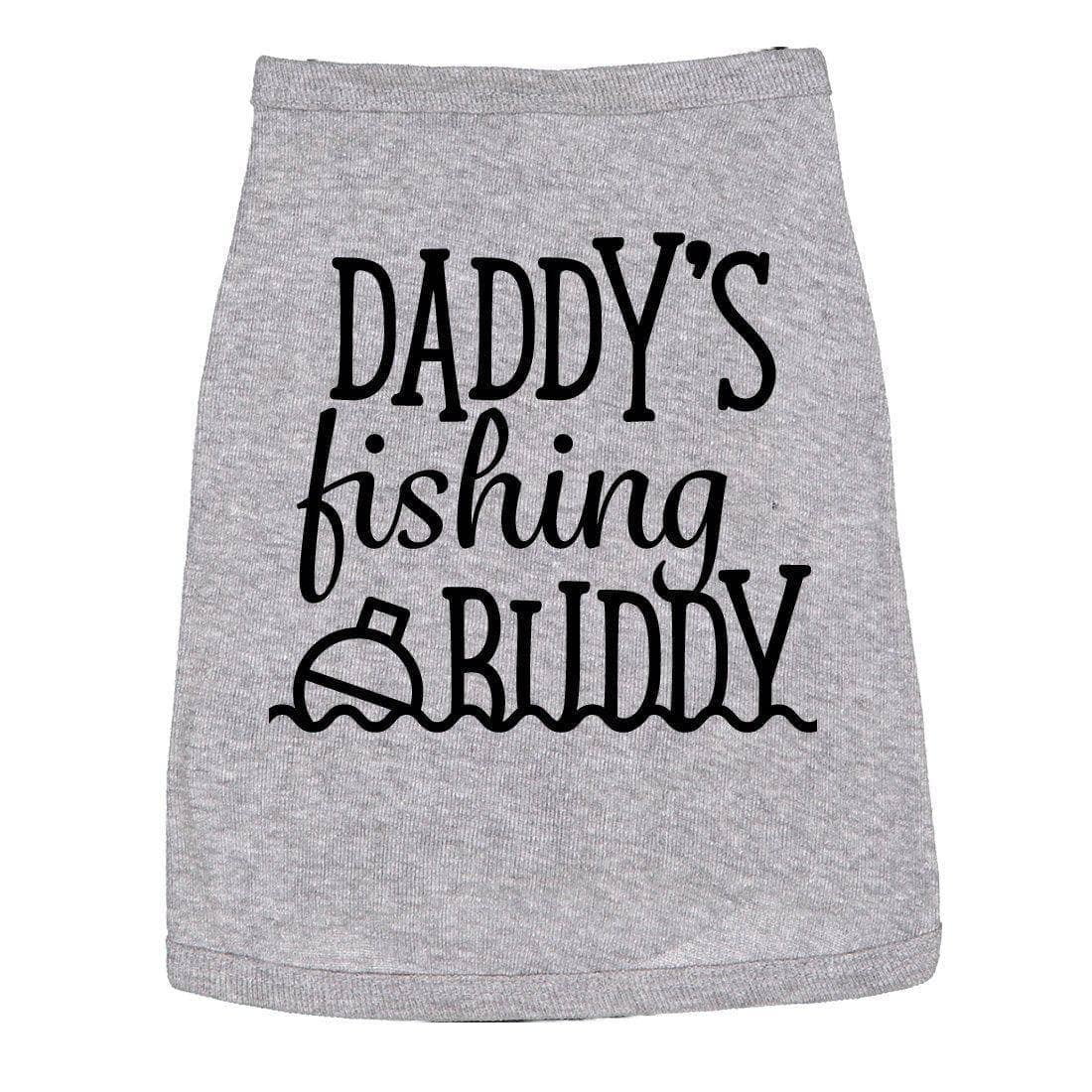 Daddy's Fishin Buddy Dog Shirt Father's Day Dog Tee Graphic