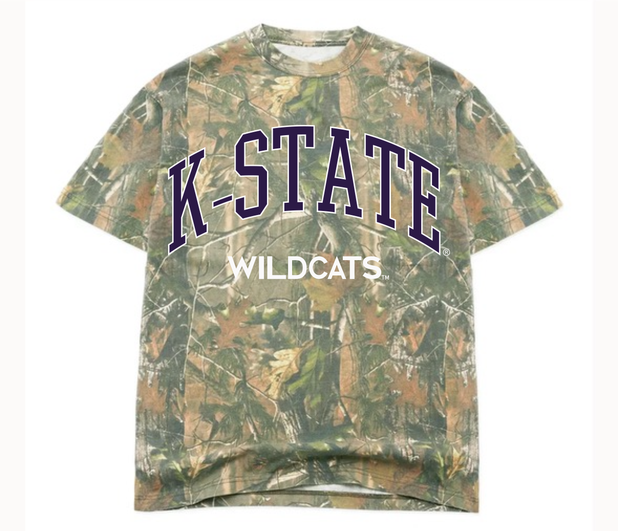 Ksu Kansas State Wildcats Filled Gault Camo Tee