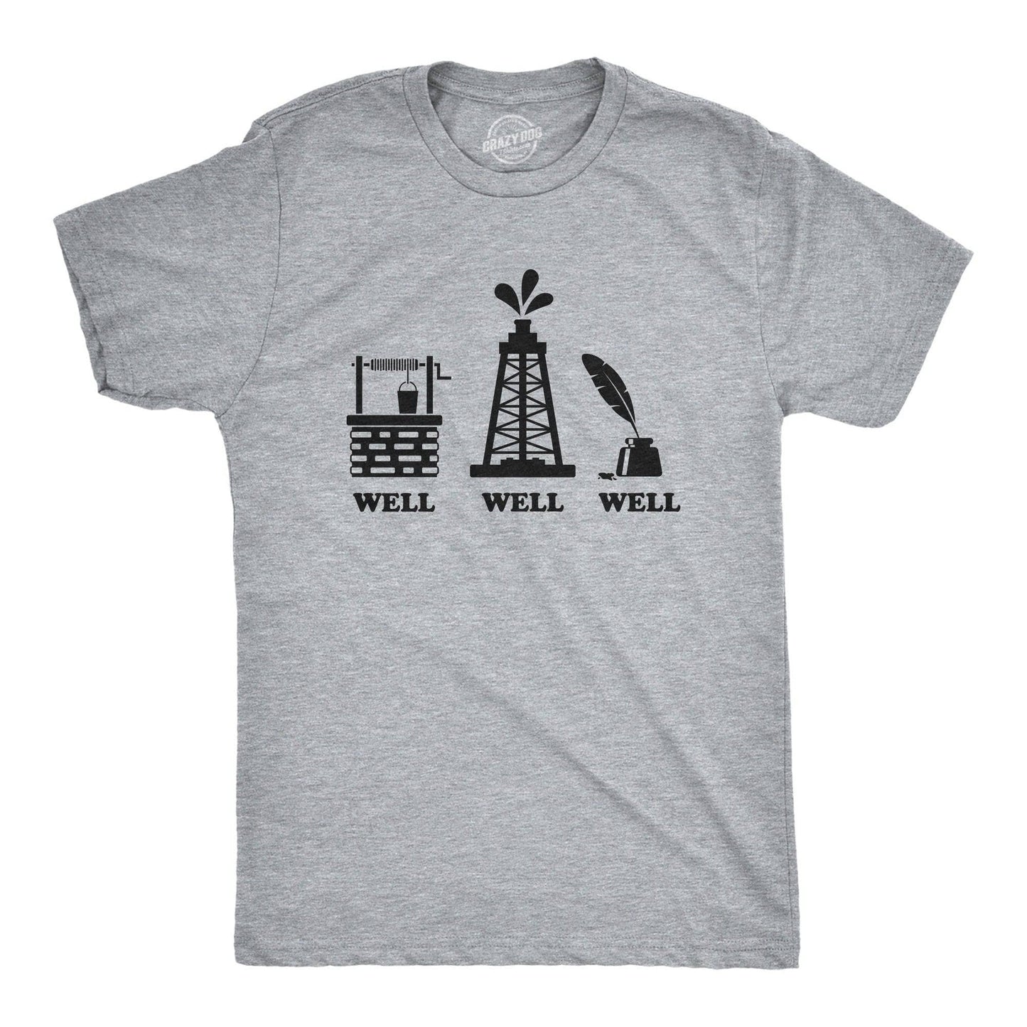 Well Well Well Men's Tshirt Sarcastic Graphic Tee Western T
