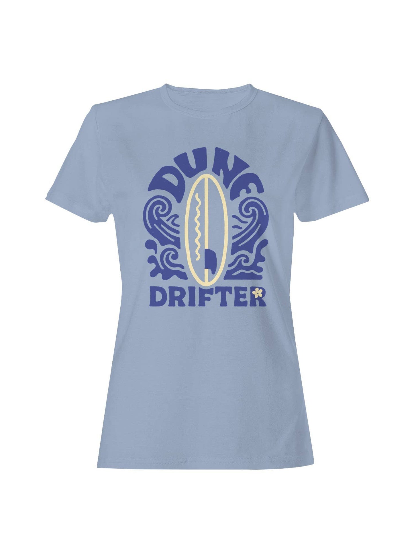 Dune Drifter Surfboard Waves Design Women's T-Shirt