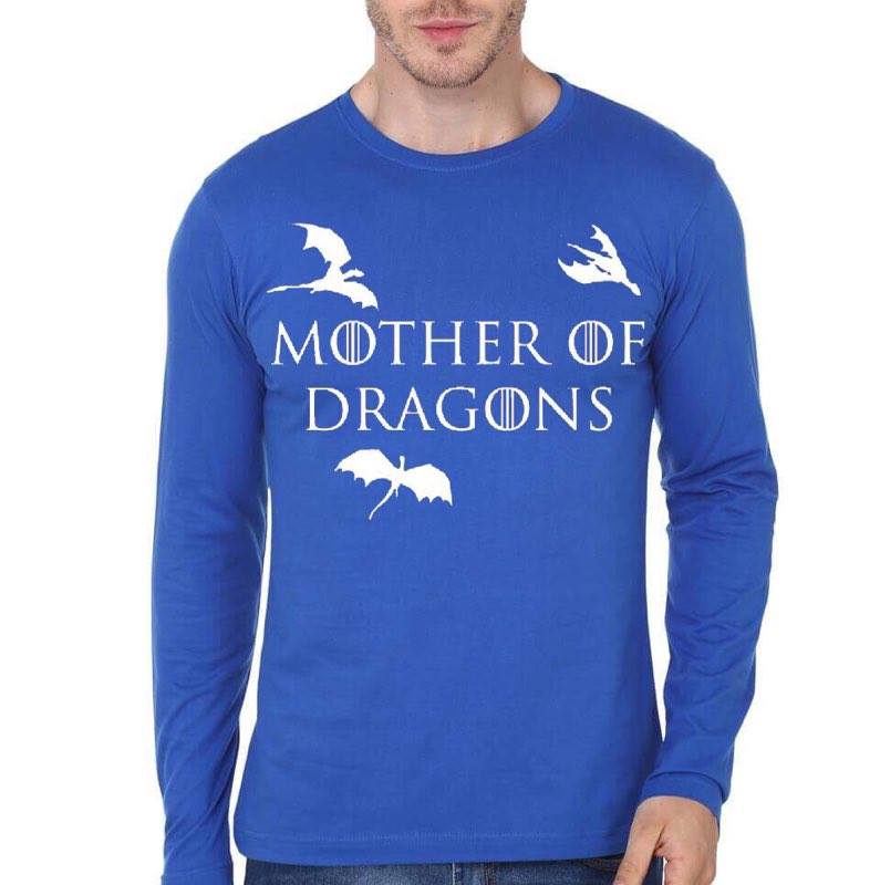 Mother Of Dragons Blue Full Sleeve T-Shirt