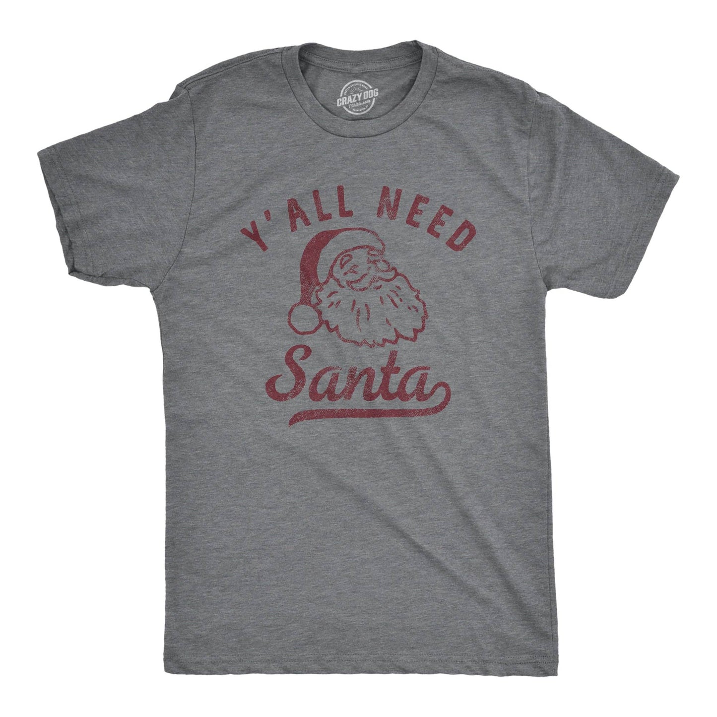 Yall Need Santa Men's Tshirt Christmas Graphic Tee Western T