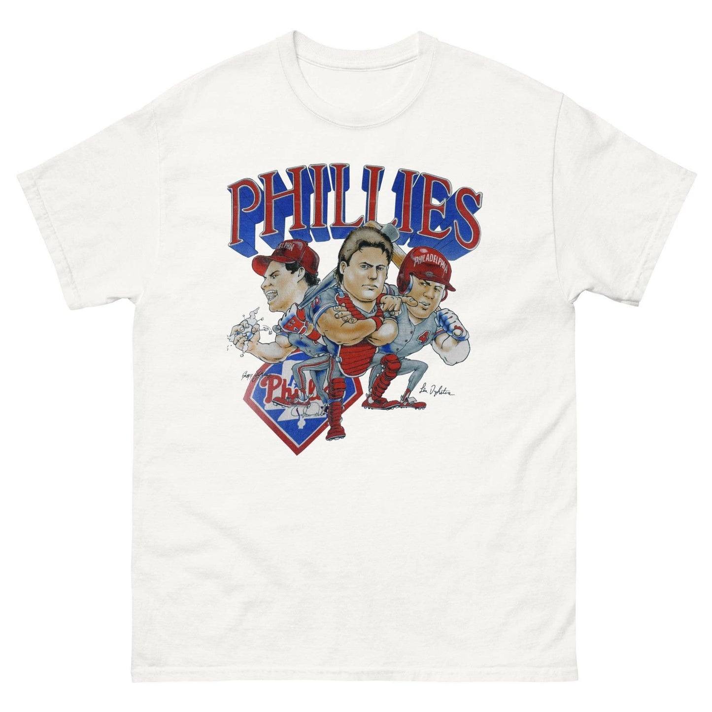 Vintage Phillies Caricature Tee - 90S Retro Vibe